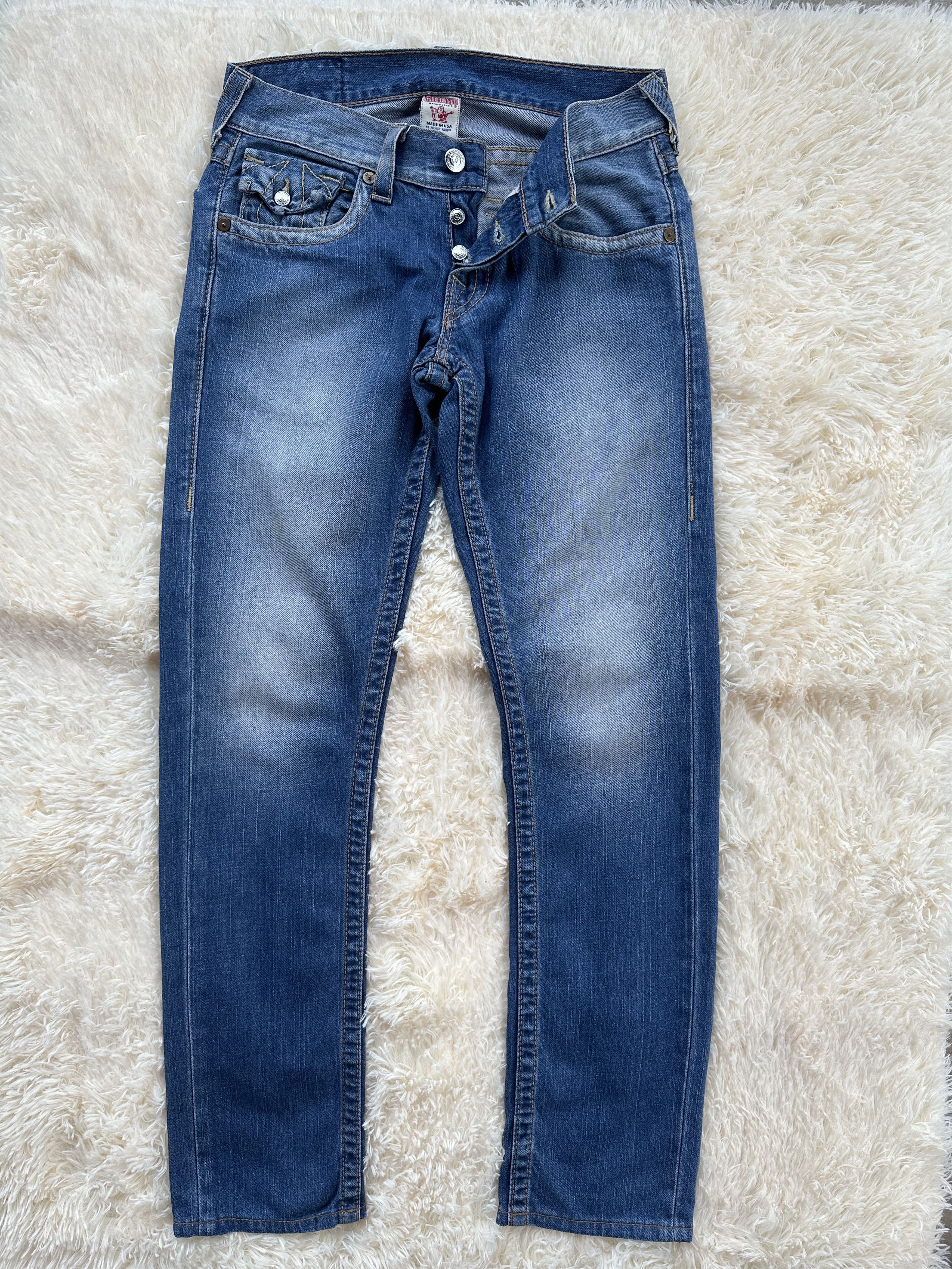 True Religion Vintage 2000 True Religion Slim Denim Jeans Size US 30 / EU 46 - 4 Thumbnail