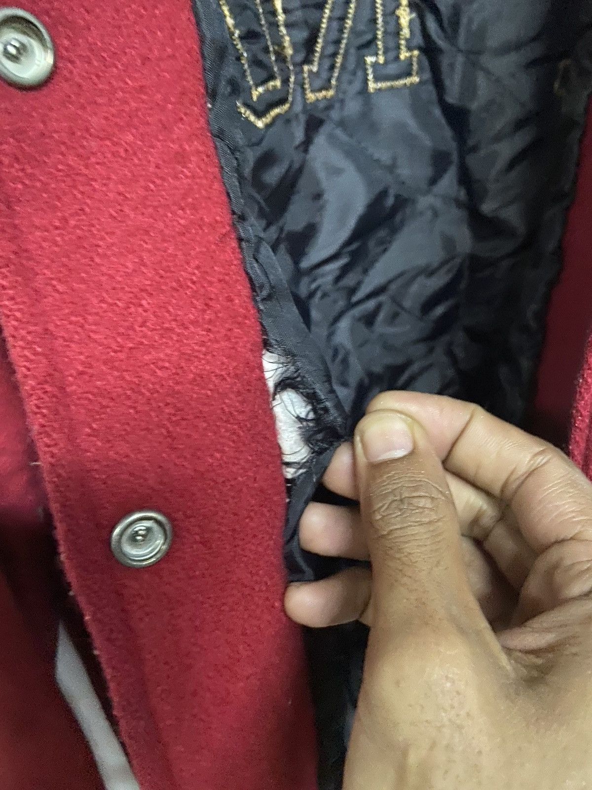 Delong Vintage Delong Moina St. Rose 99 Wool Stadium Varsity Jacket Size US S / EU 44-46 / 1 - 7 Thumbnail