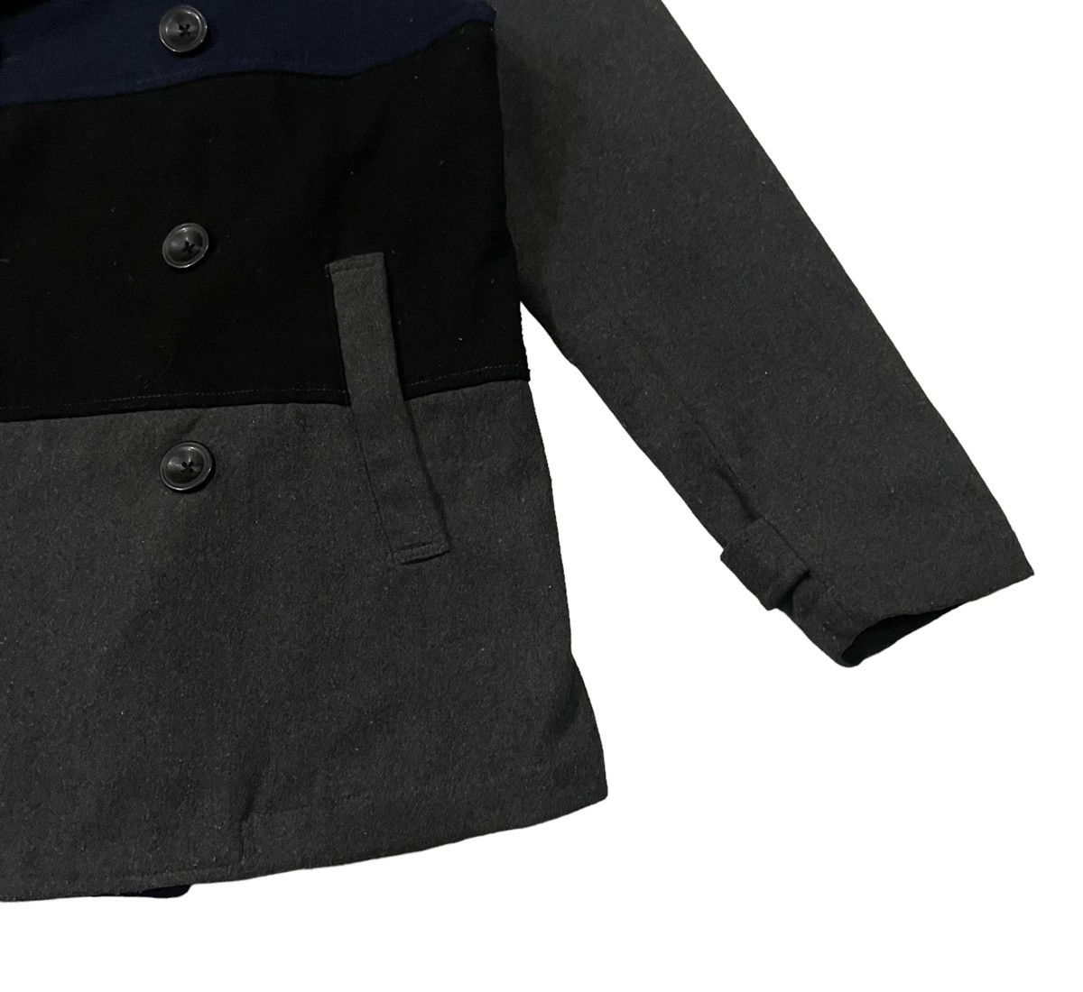 Japanese Brand Vintage Junglestorm Multicolour Wool Double Breast Jacket Size US M / EU 48-50 / 2 - 4 Thumbnail