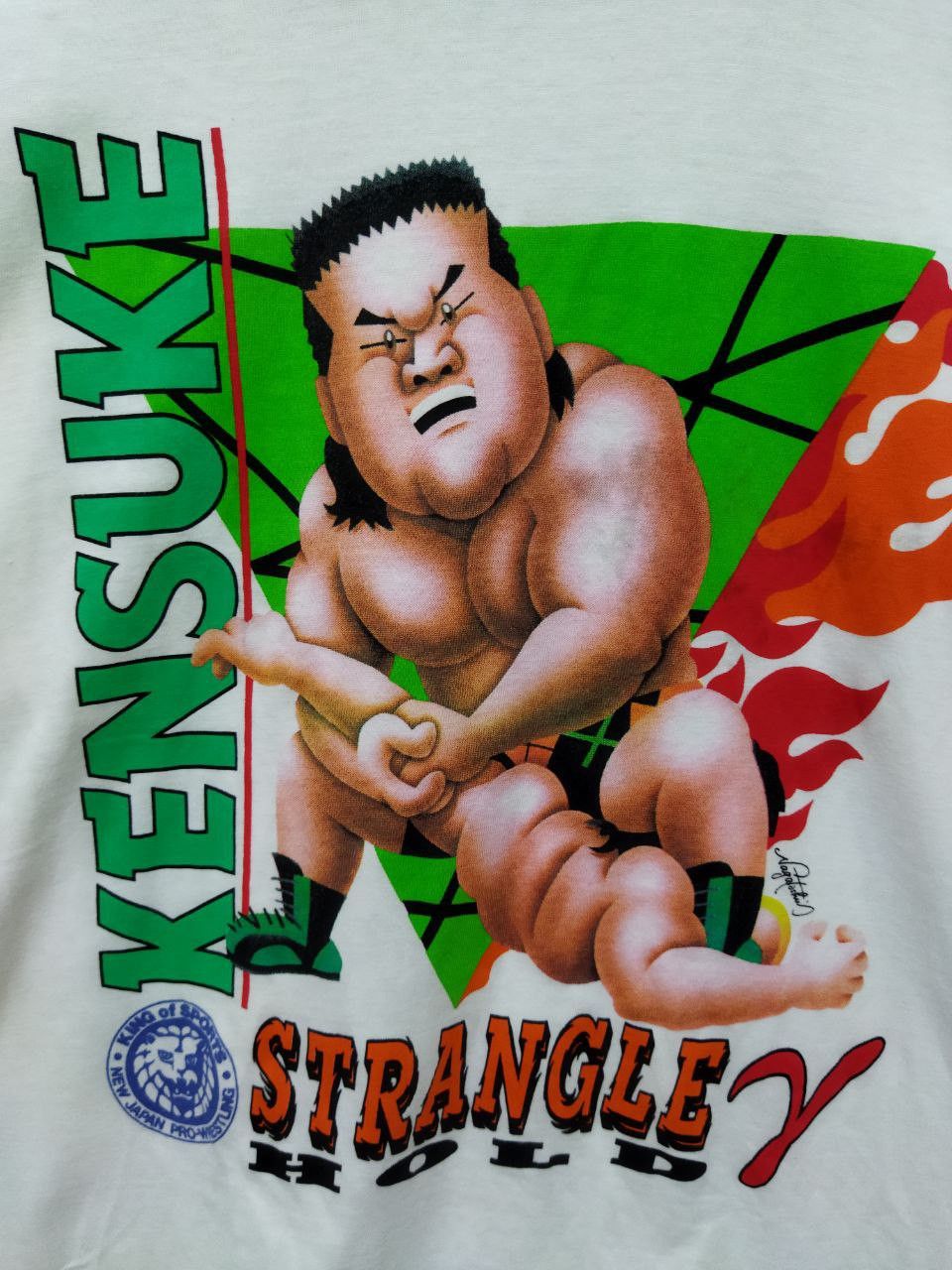 Vintage Vintage KENSUKE Strangle Hold 2 Pro-Wrestling Tee Size US L / EU 52-54 / 3 - 7 Thumbnail