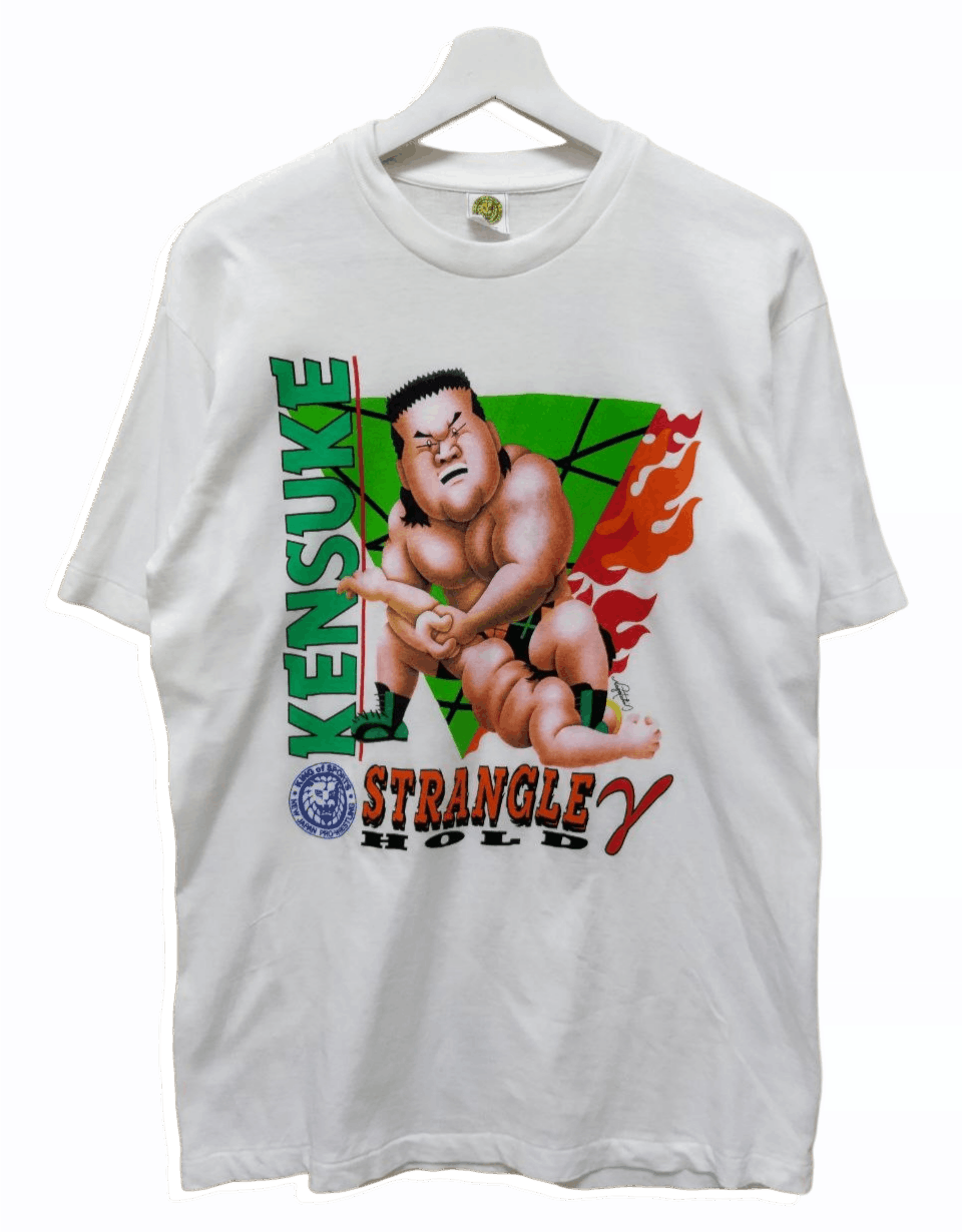 Vintage Vintage KENSUKE Strangle Hold 2 Pro-Wrestling Tee Size US L / EU 52-54 / 3 - 1 Thumbnail