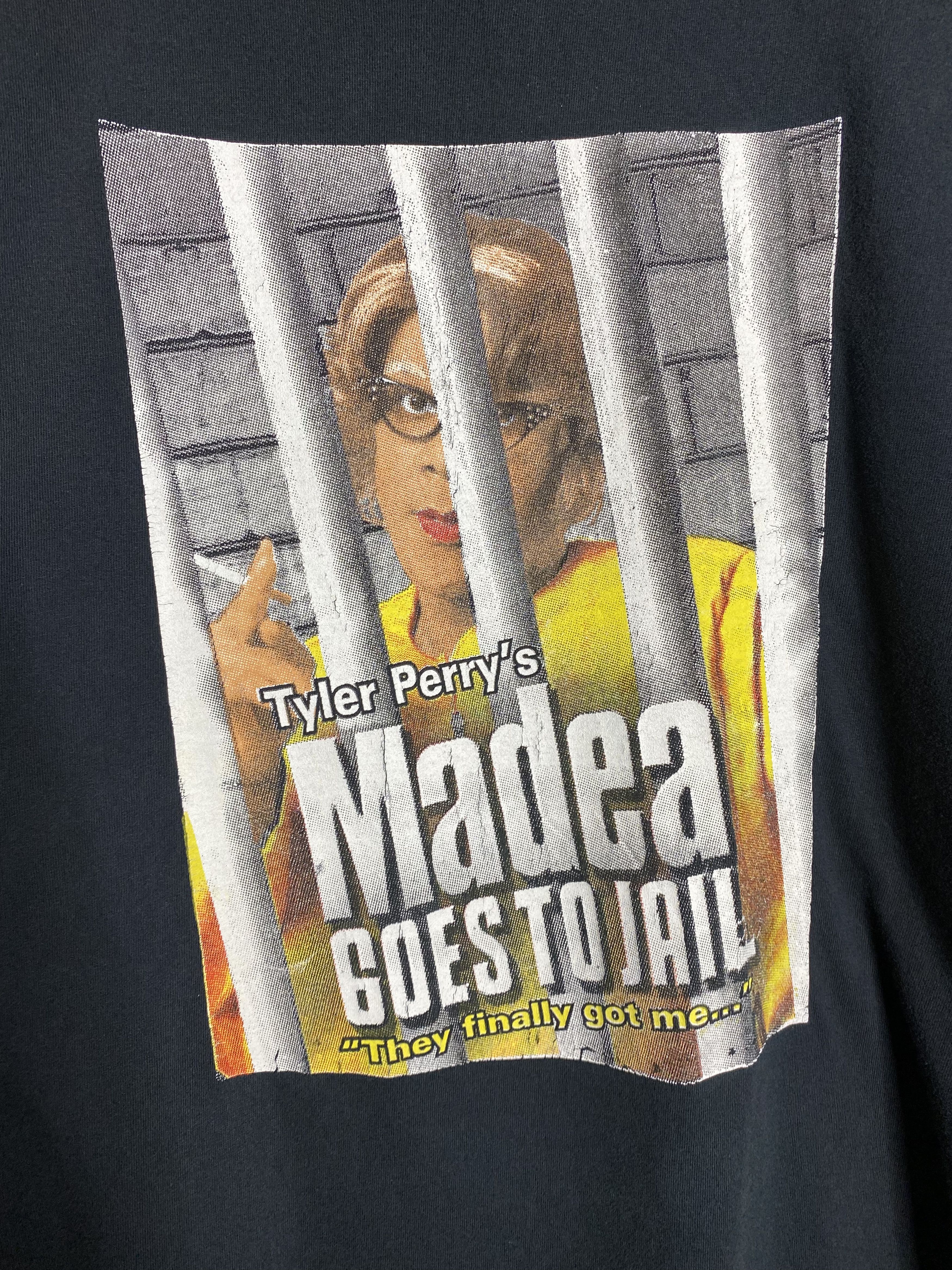 Vintage 🚨Vintage Madea Goes To Jail PO-PO 2009 Movie Promo T-Shirt Size US XL / EU 56 / 4 - 4 Thumbnail
