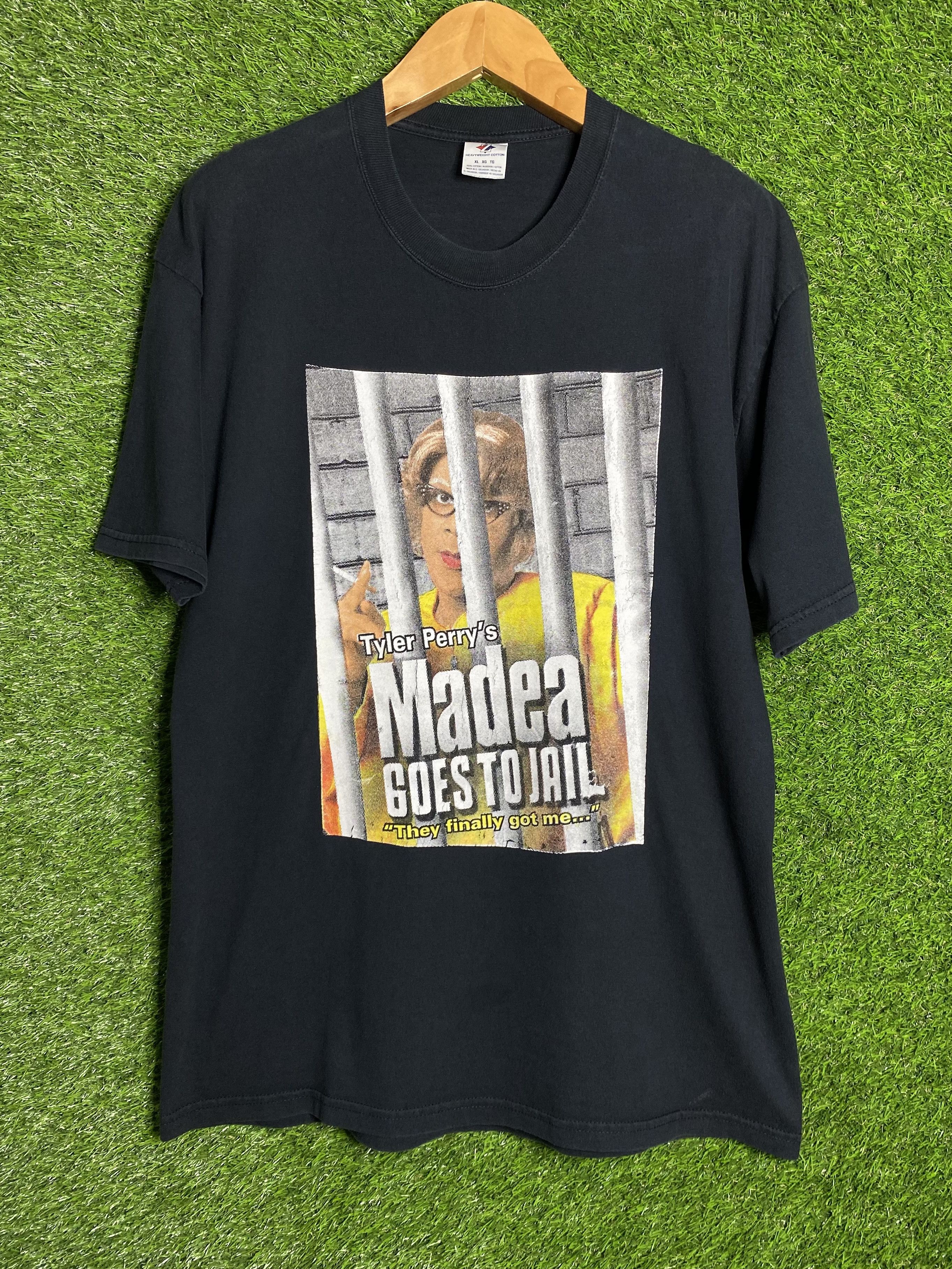 Vintage 🚨Vintage Madea Goes To Jail PO-PO 2009 Movie Promo T-Shirt Size US XL / EU 56 / 4 - 1 Thumbnail
