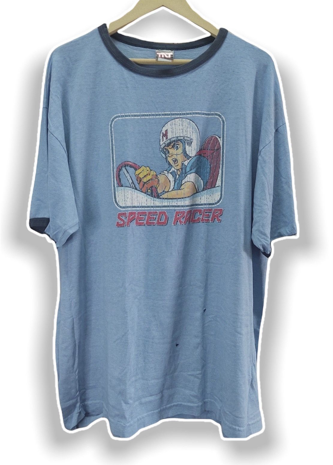 Anime × Japanese Brand × Vintage DISTRESSED VINTAGE SPEED RACER JAPANESE ANIME 1980s Size US XL / EU 56 / 4 - 1 Thumbnail