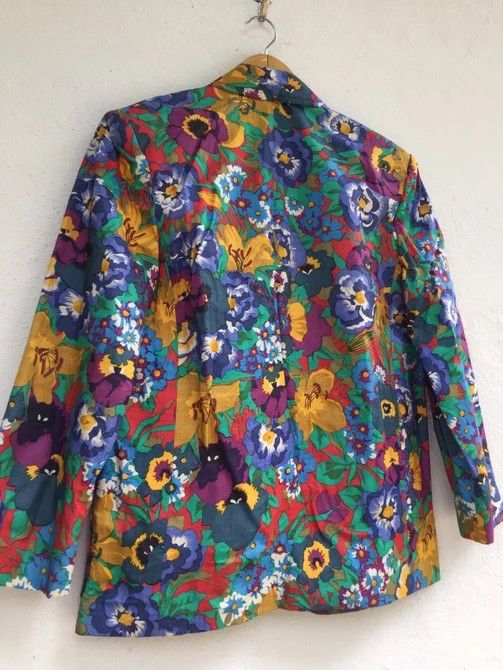 Celine × Hedi Slimane 💥HOT ITEM💥CELINE FLORAL BLAZER Size US XXS / EU 40 - 4 Thumbnail