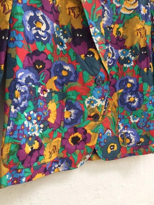 Celine × Hedi Slimane 💥HOT ITEM💥CELINE FLORAL BLAZER Size US XXS / EU 40 - 7 Thumbnail