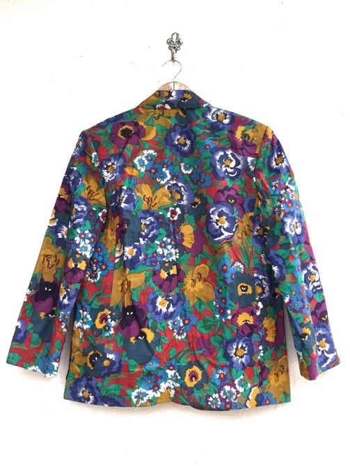 Celine × Hedi Slimane 💥HOT ITEM💥CELINE FLORAL BLAZER Size US XXS / EU 40 - 2 Thumbnail