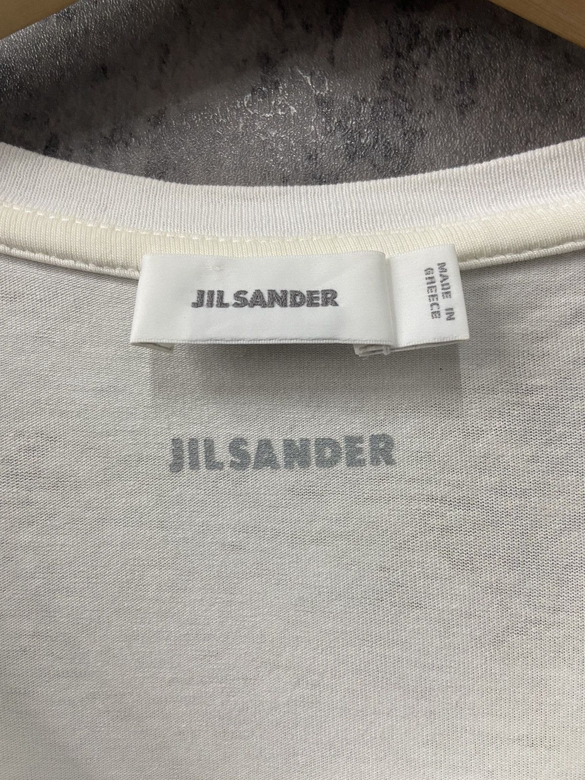 Jil Sander Jil Sander V Neck Plain Stretchable Tshirt Size US M / EU 48-50 / 2 - 7 Thumbnail