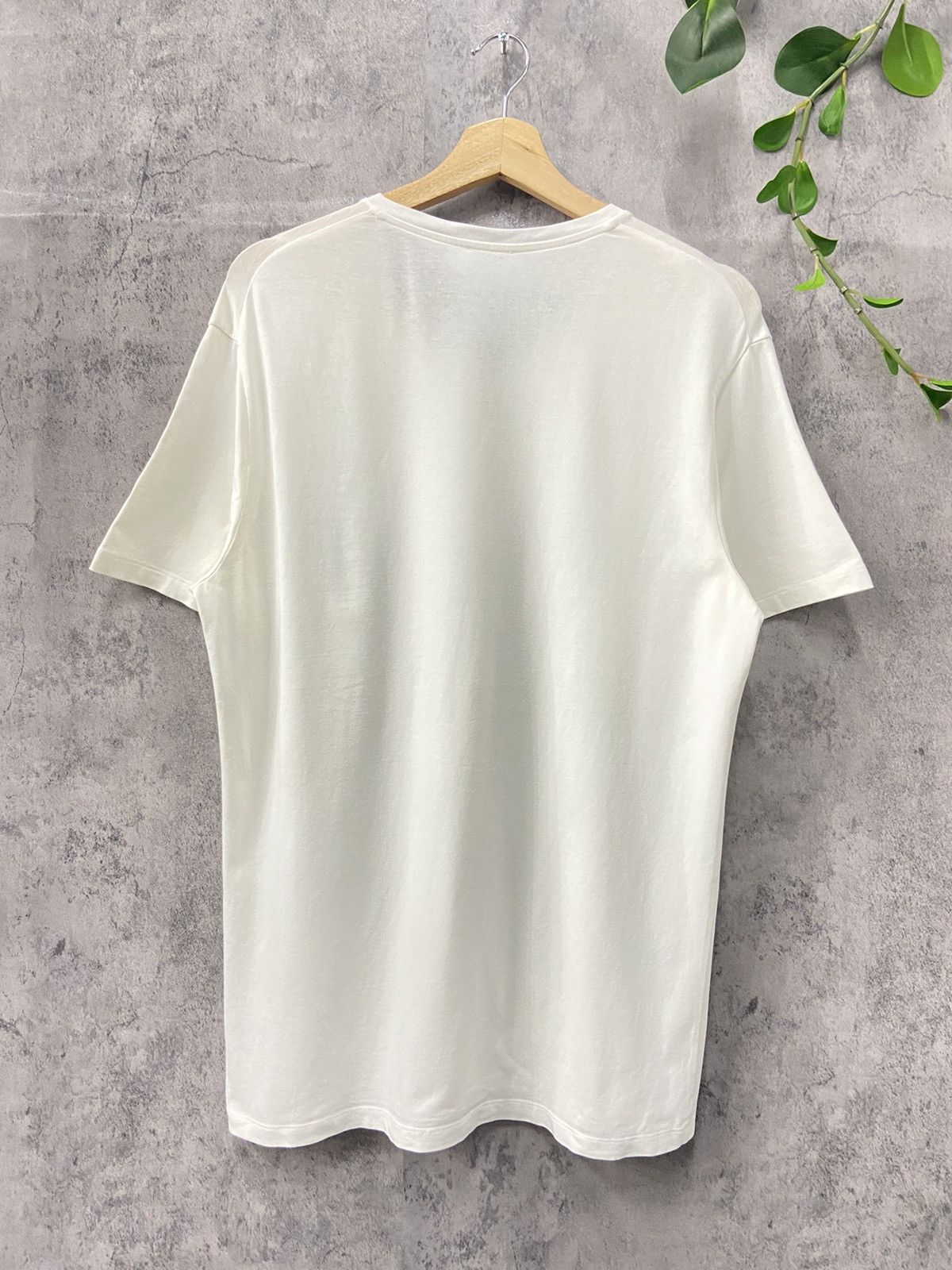 Jil Sander Jil Sander V Neck Plain Stretchable Tshirt Size US M / EU 48-50 / 2 - 2 Thumbnail