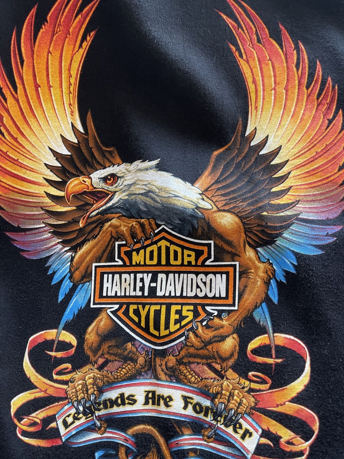 Harley Davidson 1998 HD Harley Davidson Motorcycles Black Shirt Size US L / EU 52-54 / 3 - 5 Thumbnail