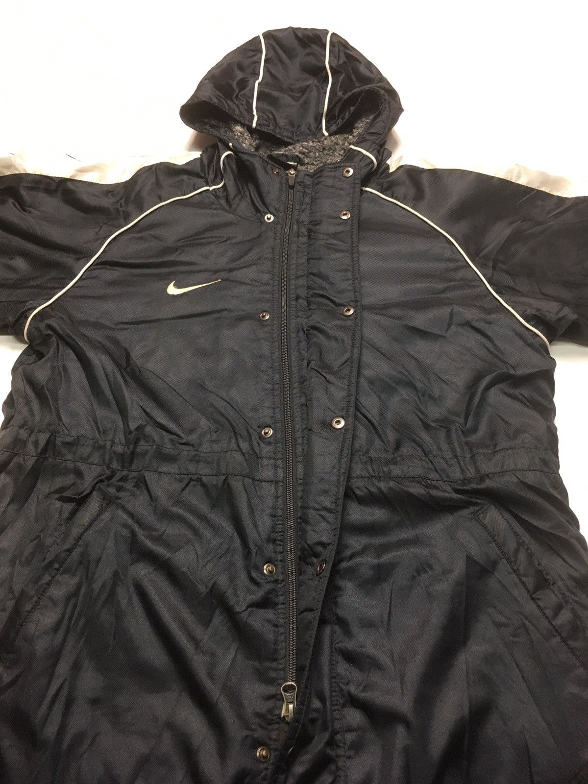 Nike × Vintage Vintage Nike long jacket Size US L / EU 52-54 / 3 - 8 Thumbnail