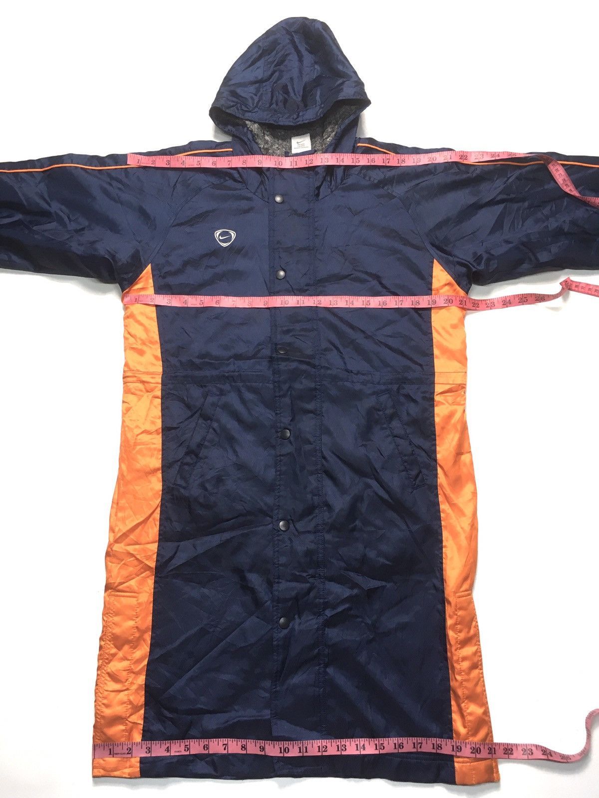 Nike × Vintage Vintage Nike long jacket Size US L / EU 52-54 / 3 - 3 Thumbnail