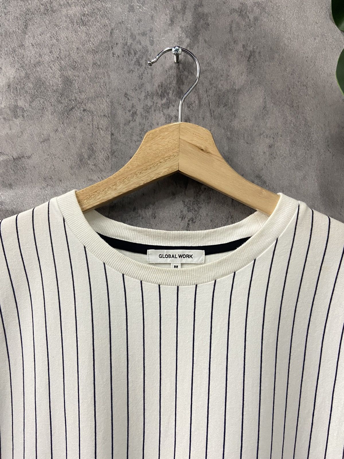 Global Work × Japanese Brand Global Work Japan Stripe Border Tshirt Size US M / EU 48-50 / 2 - 5 Thumbnail