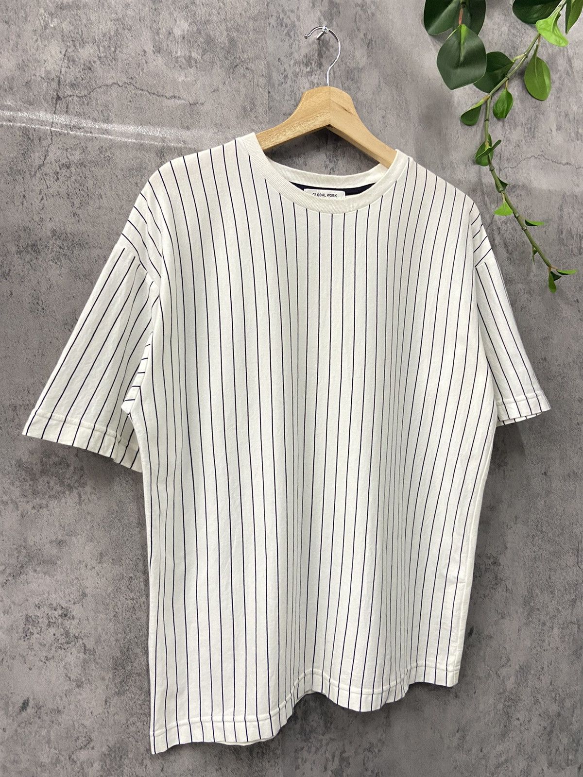Global Work × Japanese Brand Global Work Japan Stripe Border Tshirt Size US M / EU 48-50 / 2 - 4 Thumbnail