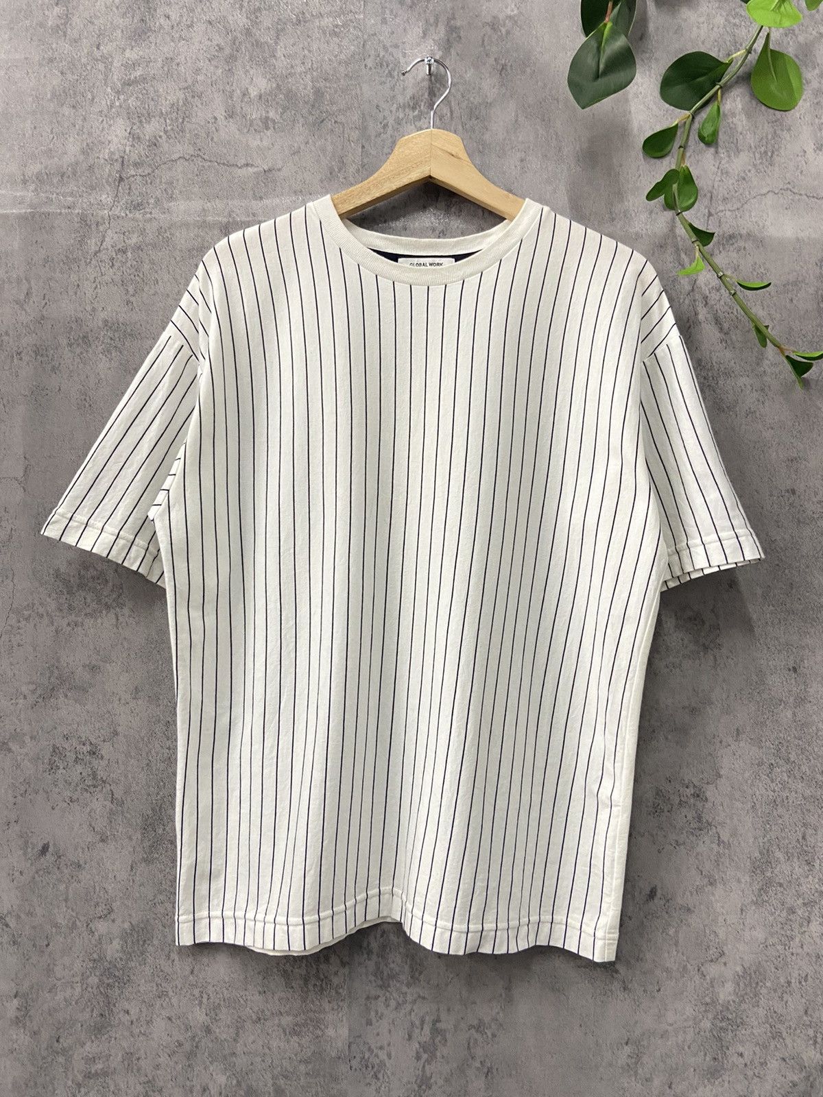Global Work × Japanese Brand Global Work Japan Stripe Border Tshirt Size US M / EU 48-50 / 2 - 1 Thumbnail