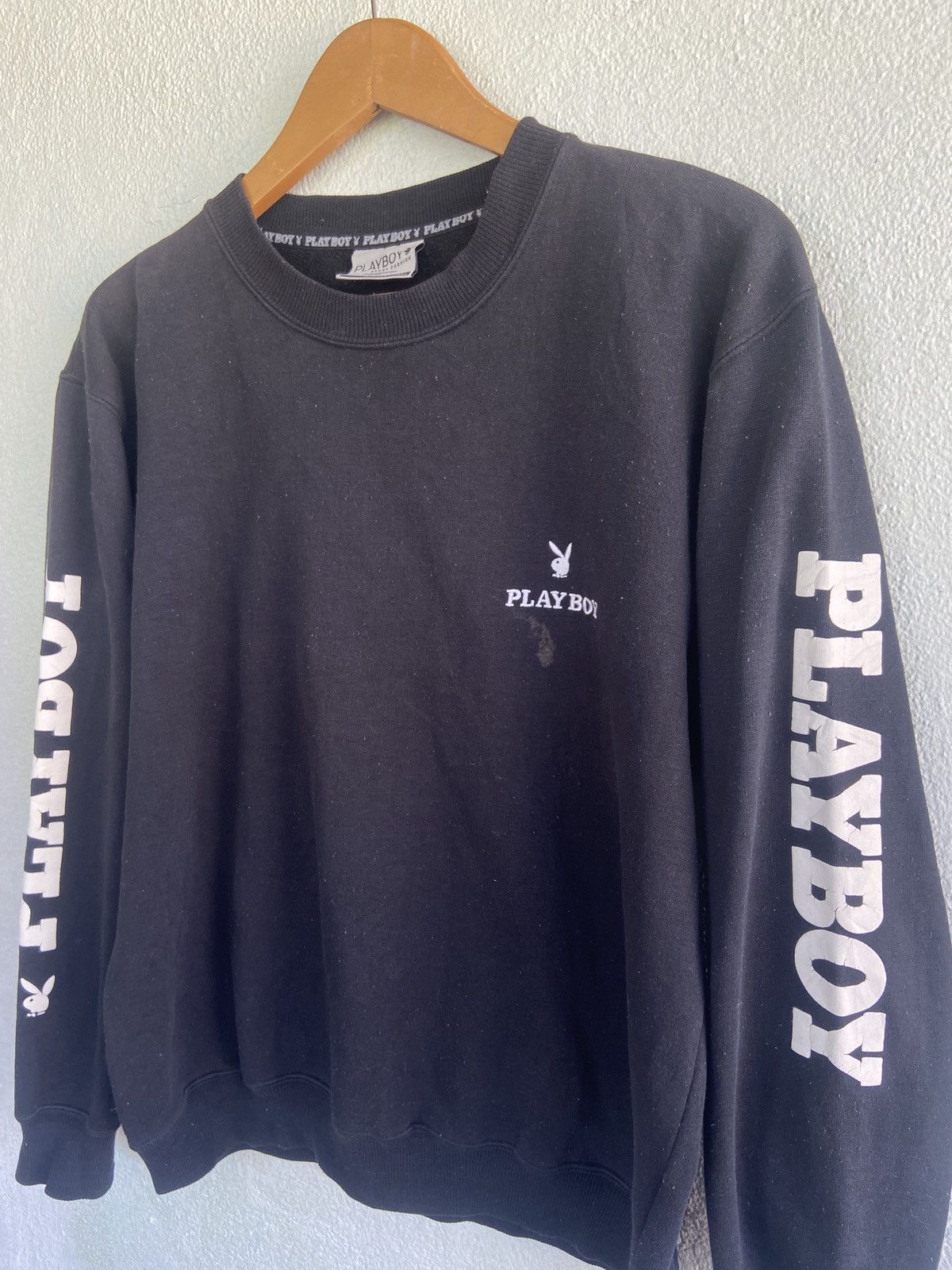 Playboy Vintage Playboy Big Logo Sweatshirt Size US L / EU 52-54 / 3 - 3 Thumbnail