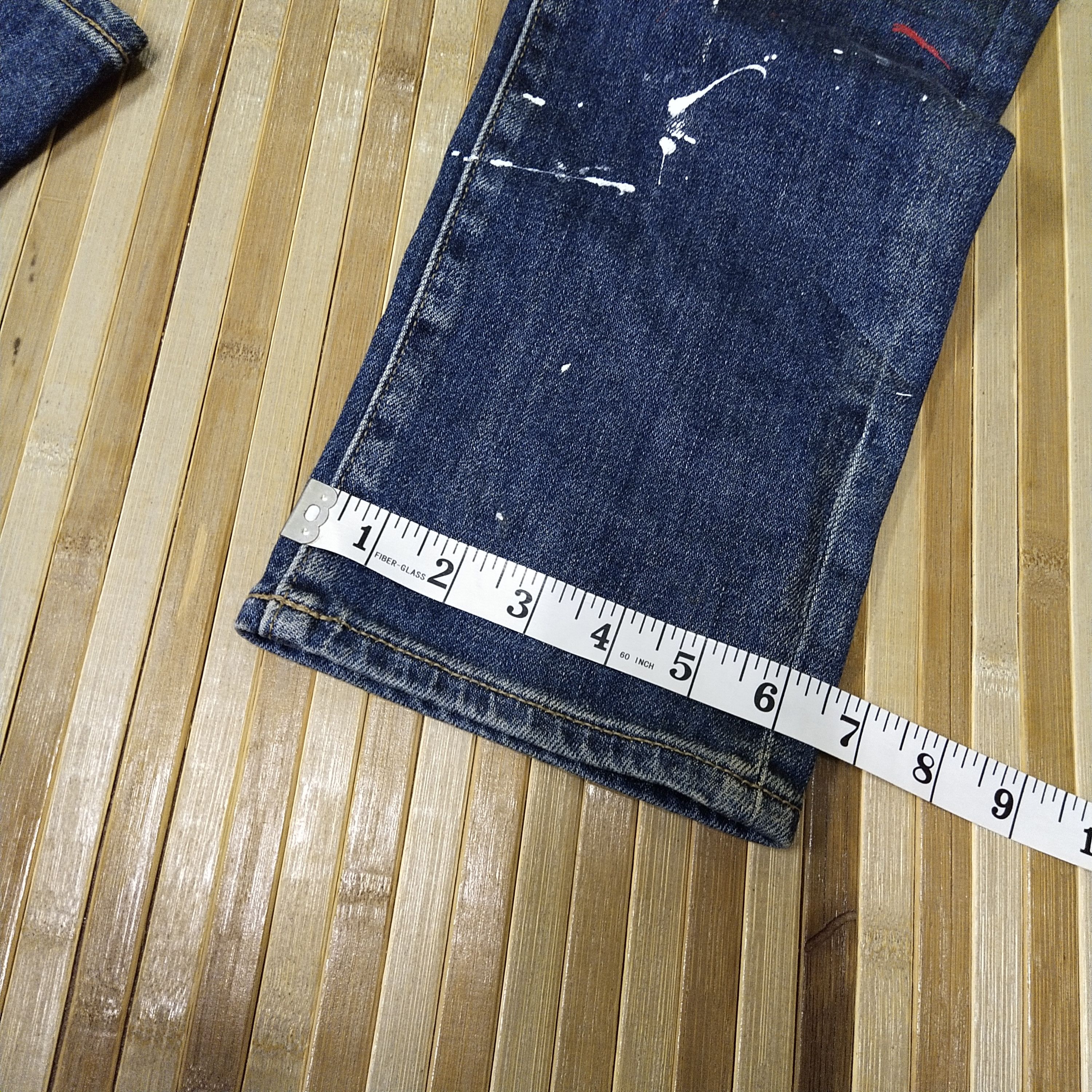 Japanese Brand × Uniqlo Paint Splatter Jeans + Distressed Size US 30 / EU 46 - 12 Thumbnail