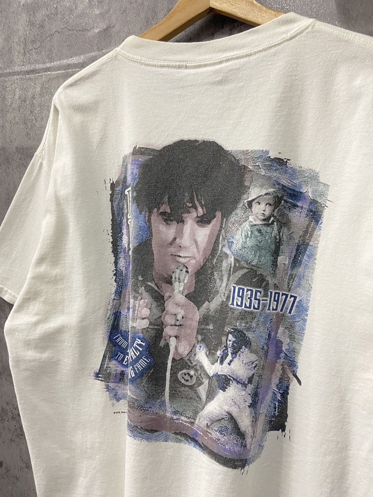 Hard Rock Cafe × Vintage Vintage 90’s Hard Rock Cafe Elvis Presley Memorial Tshirt Size US XL / EU 56 / 4 - 4 Thumbnail