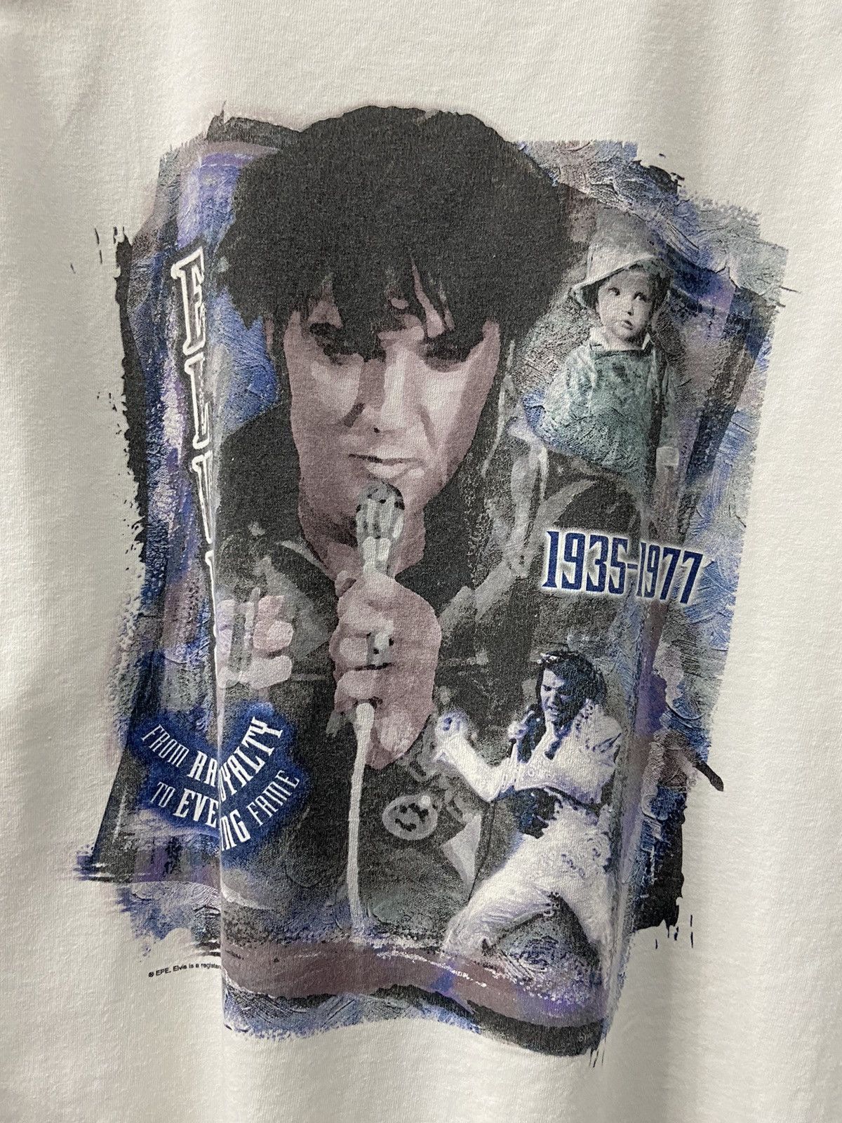 Hard Rock Cafe × Vintage Vintage 90’s Hard Rock Cafe Elvis Presley Memorial Tshirt Size US XL / EU 56 / 4 - 6 Thumbnail