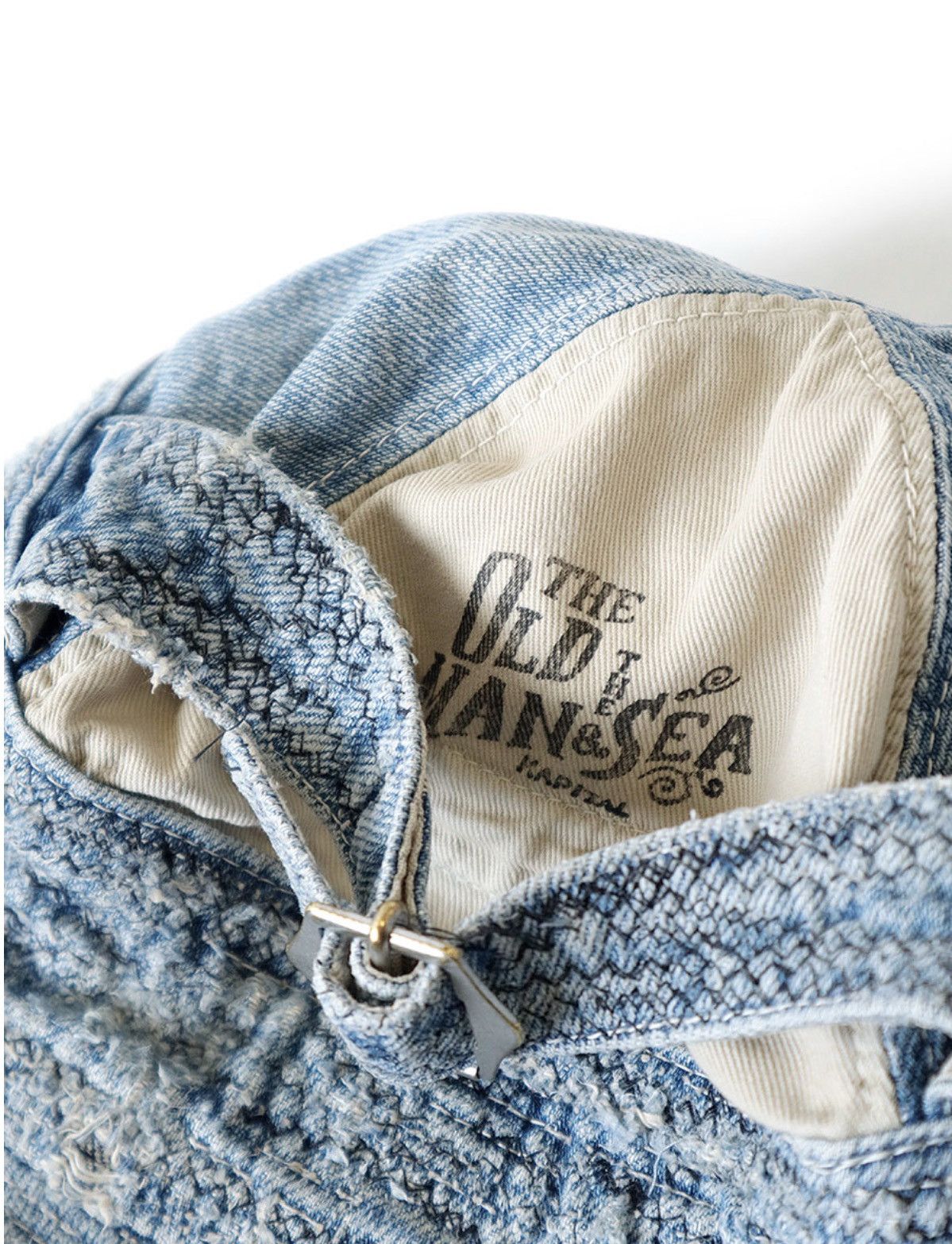 Kapital Kapital Old Man And The Sea Crushed Denim Bucket Hat Size ONE SIZE - 8 Thumbnail