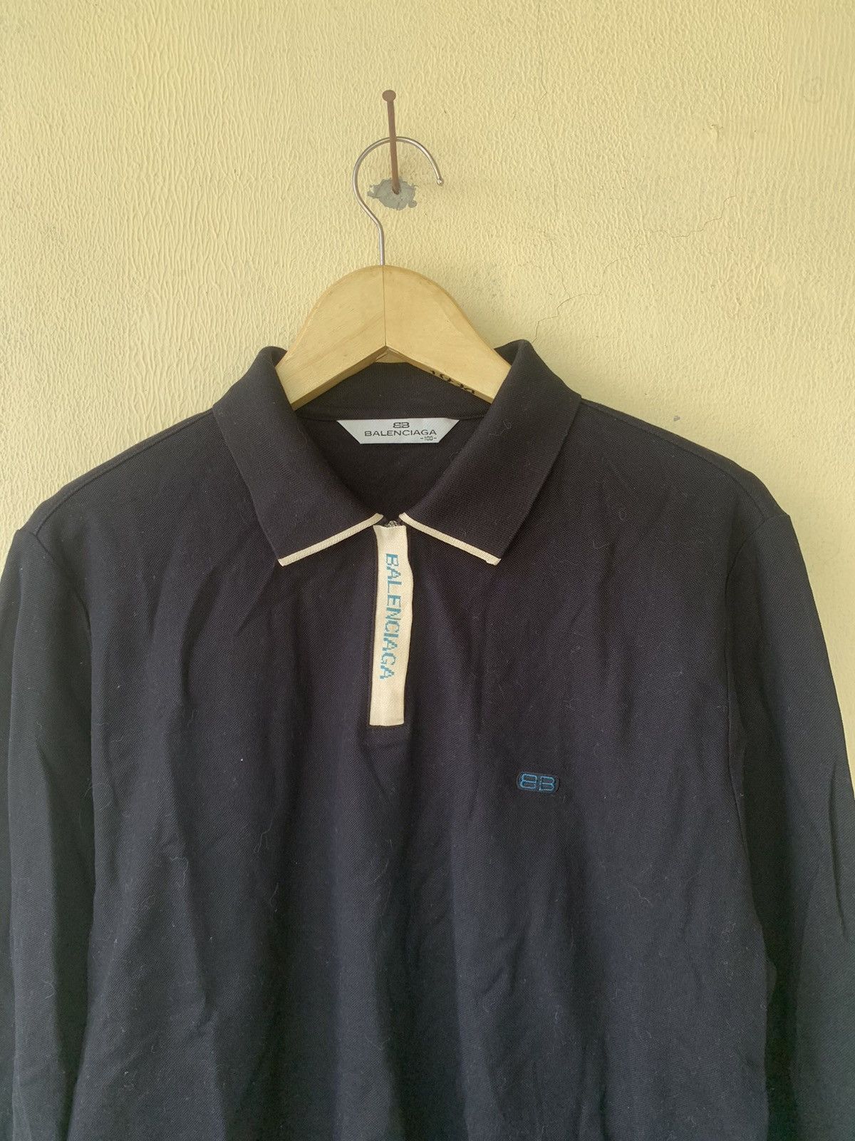 Balenciaga Vintage 90s Balenciaga Golf Polo half zip Longsleeve Size US M / EU 48-50 / 2 - 3 Thumbnail