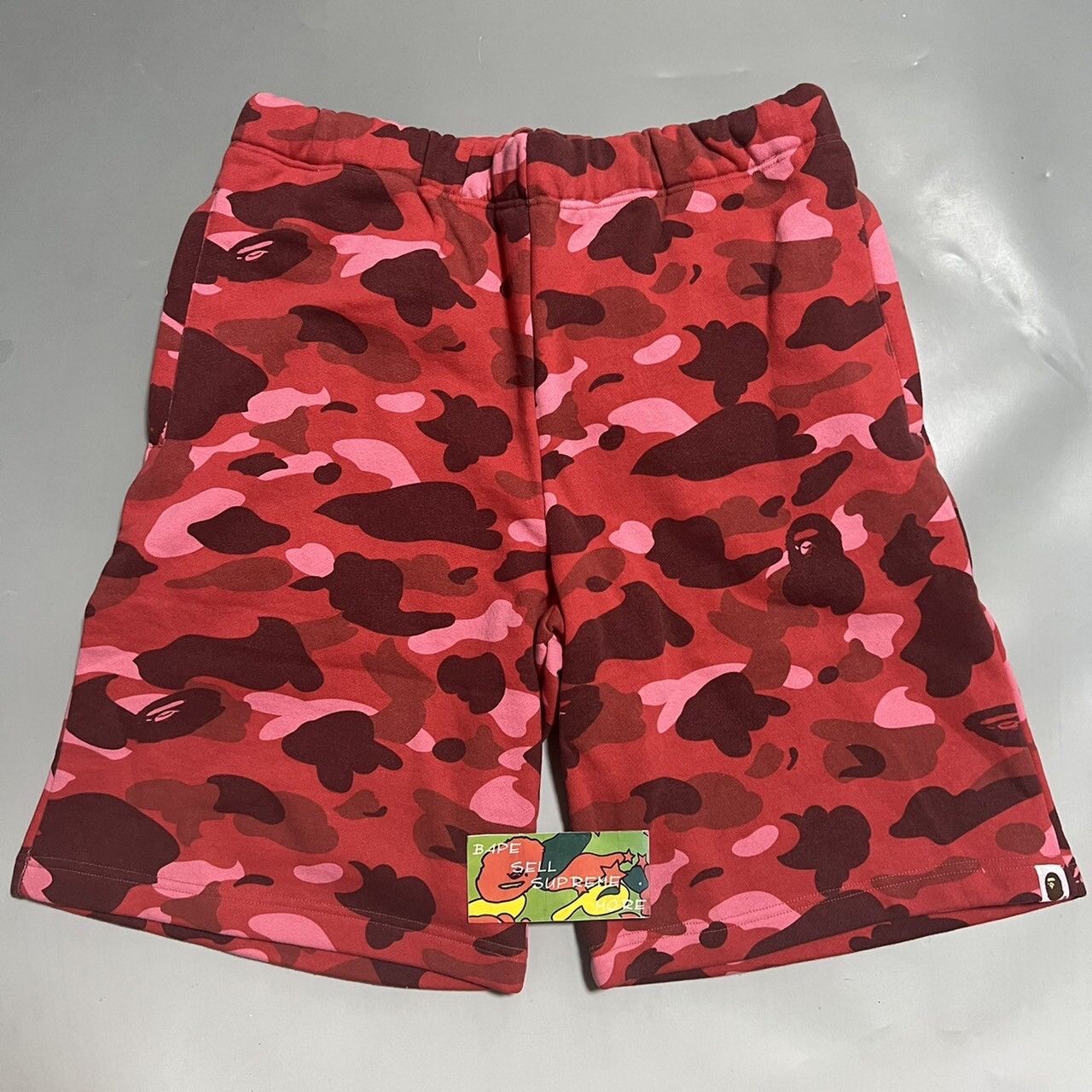 Bape Color Camo Sweat Shorts Size US 39 - 1 Thumbnail