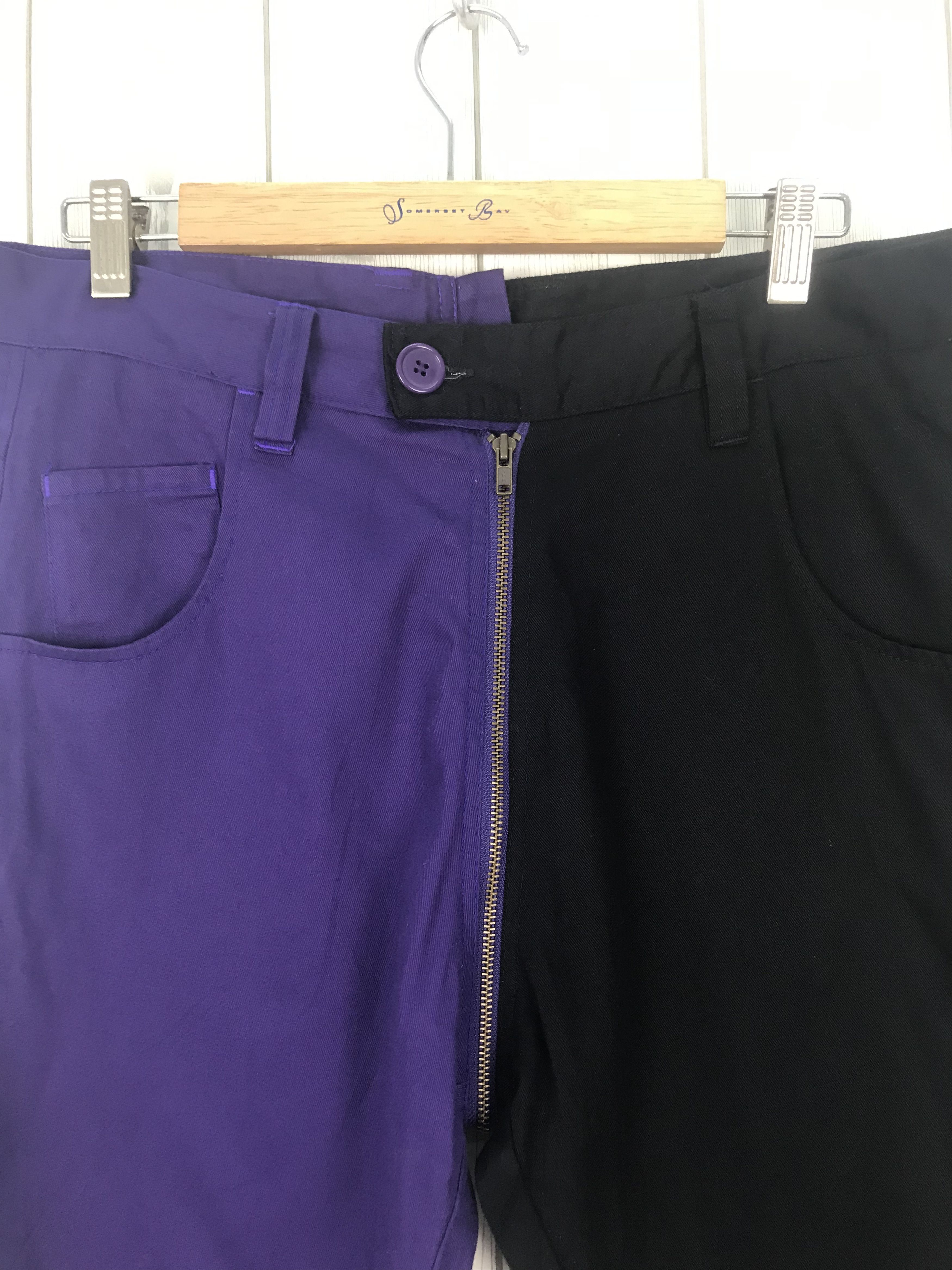 Hysteric Glamour × Undercover Japanese Brand SEKIYA Made In Japan Split Two Colour Pants Size US 33 - 6 Thumbnail
