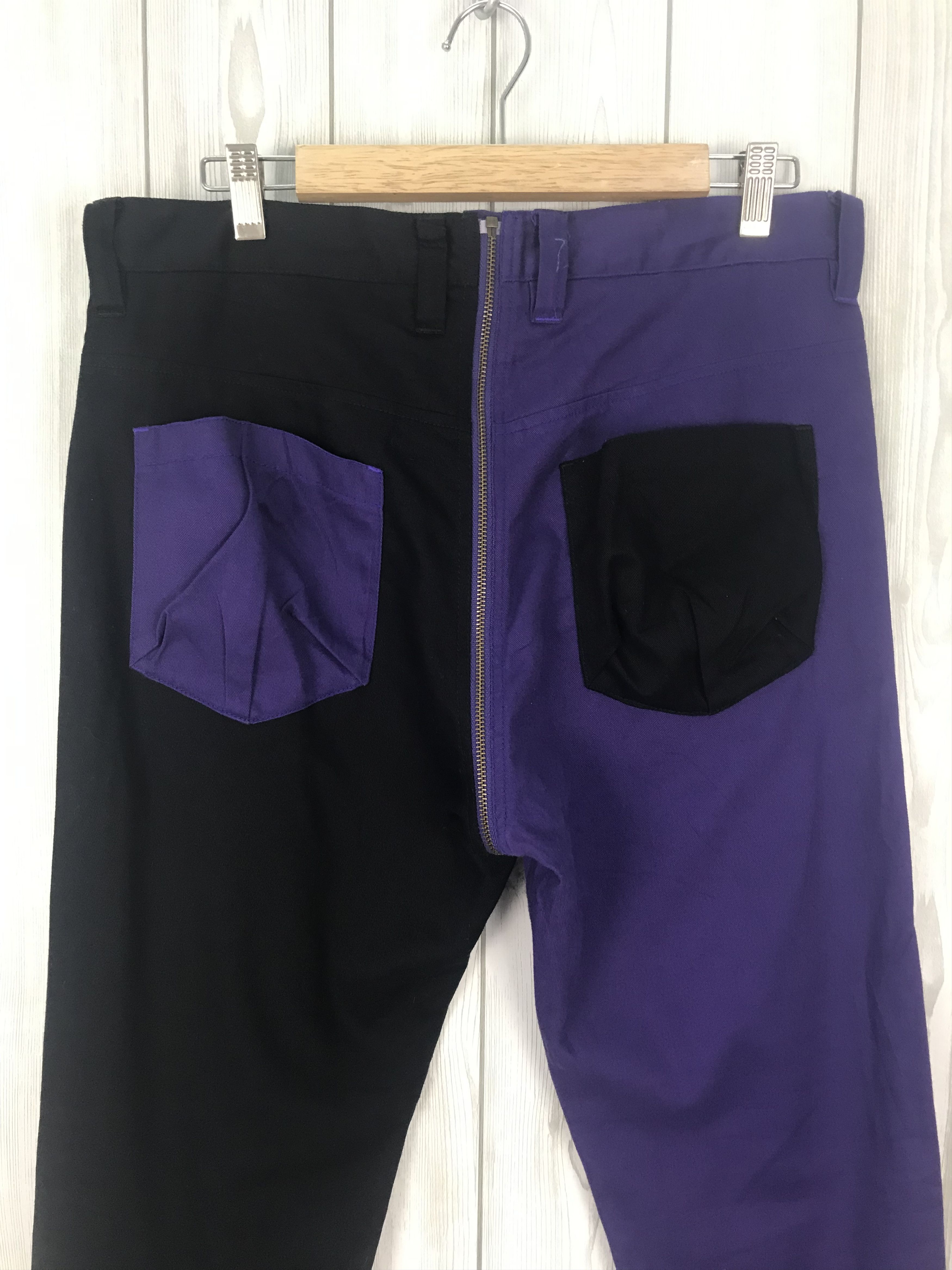 Hysteric Glamour × Undercover Japanese Brand SEKIYA Made In Japan Split Two Colour Pants Size US 33 - 8 Thumbnail