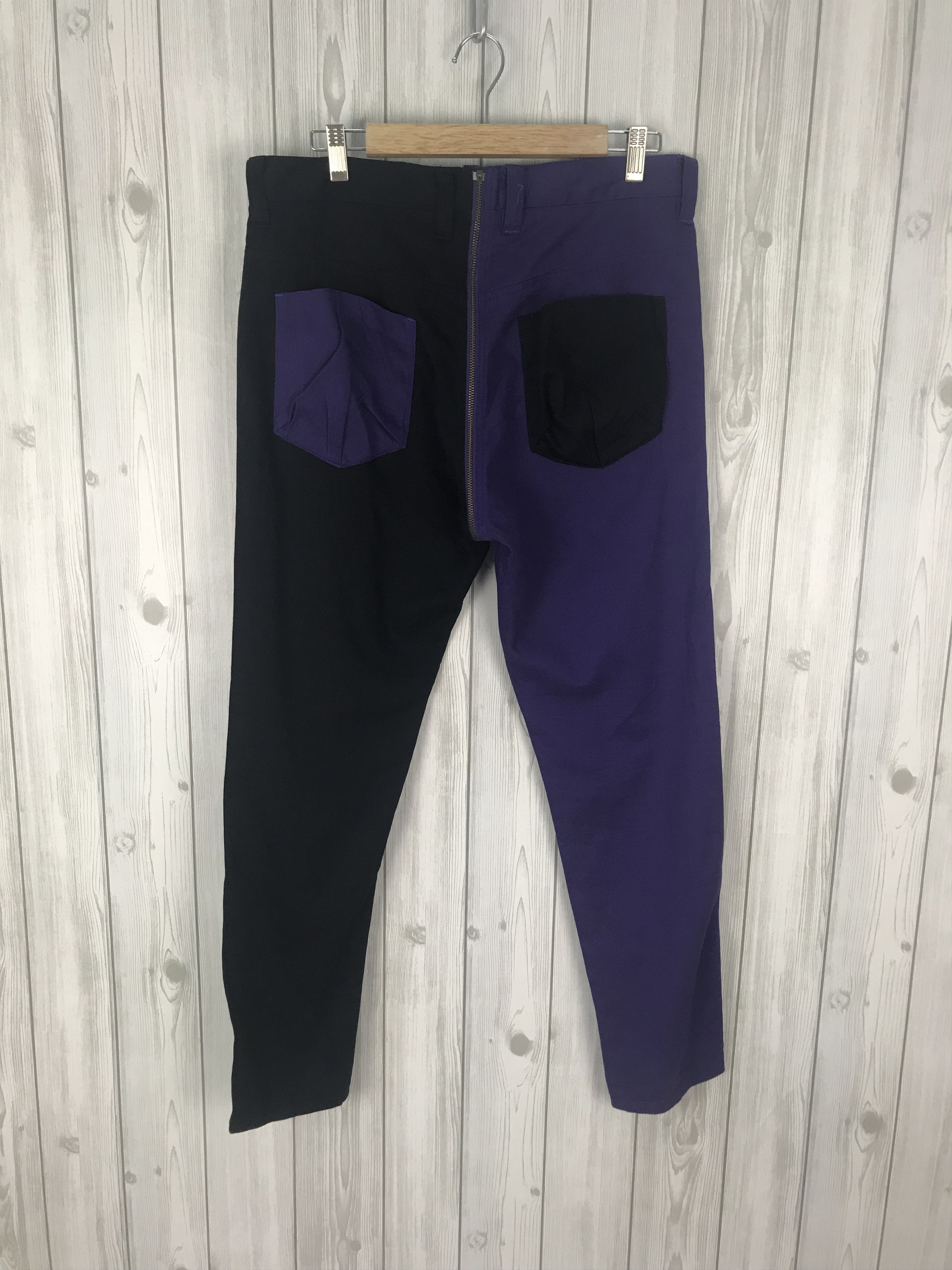 Hysteric Glamour × Undercover Japanese Brand SEKIYA Made In Japan Split Two Colour Pants Size US 33 - 7 Thumbnail