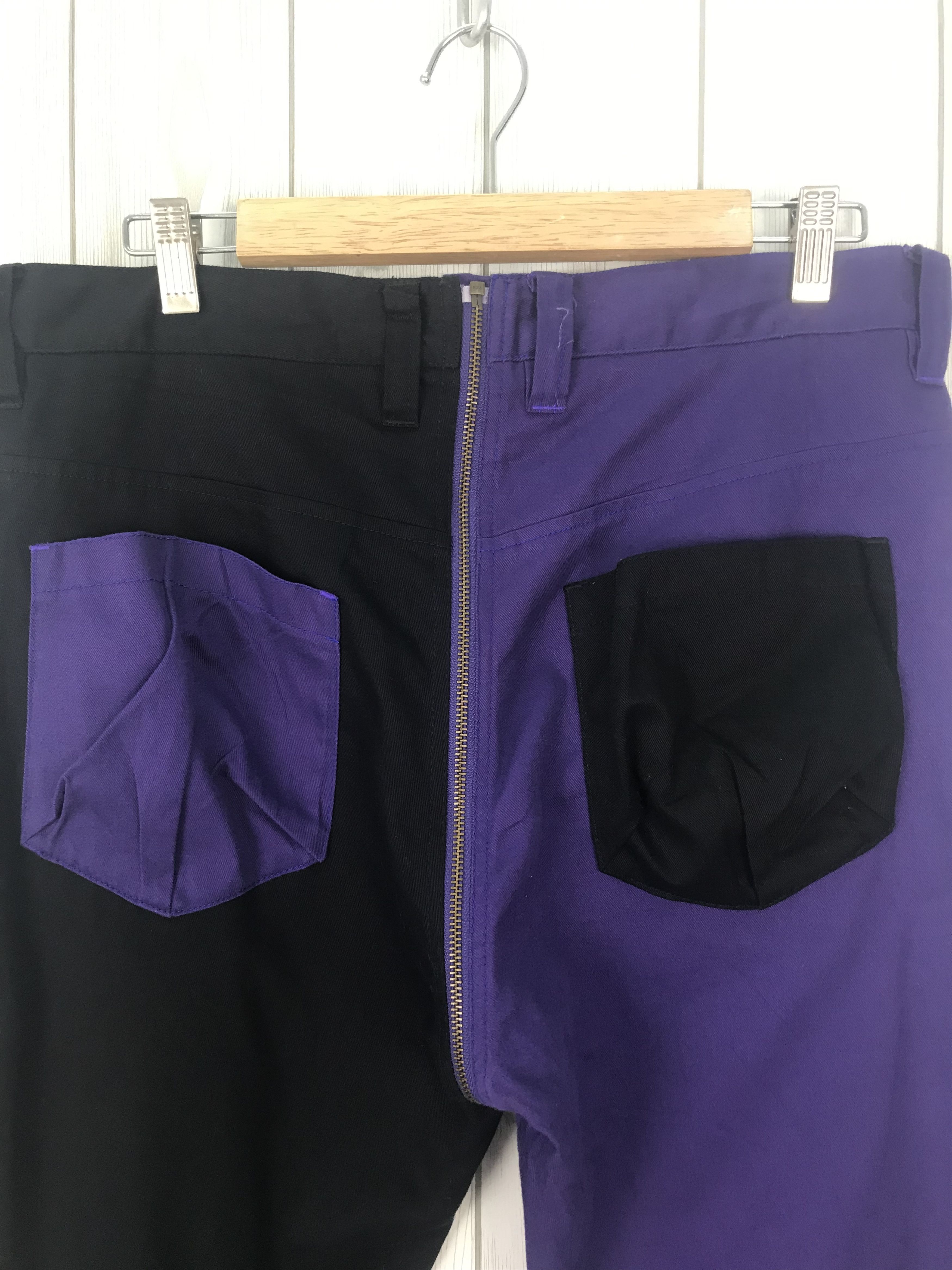 Hysteric Glamour × Undercover Japanese Brand SEKIYA Made In Japan Split Two Colour Pants Size US 33 - 11 Thumbnail