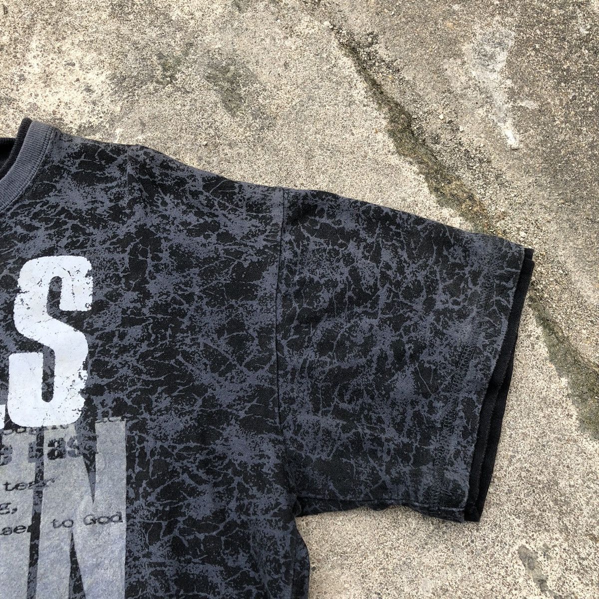 Japanese Brand × Vintage 🔥Sick🔥🇯🇵Slash Number Liberalism Sedi Styles Savage Punk Tee Size US L / EU 52-54 / 3 - 7 Thumbnail