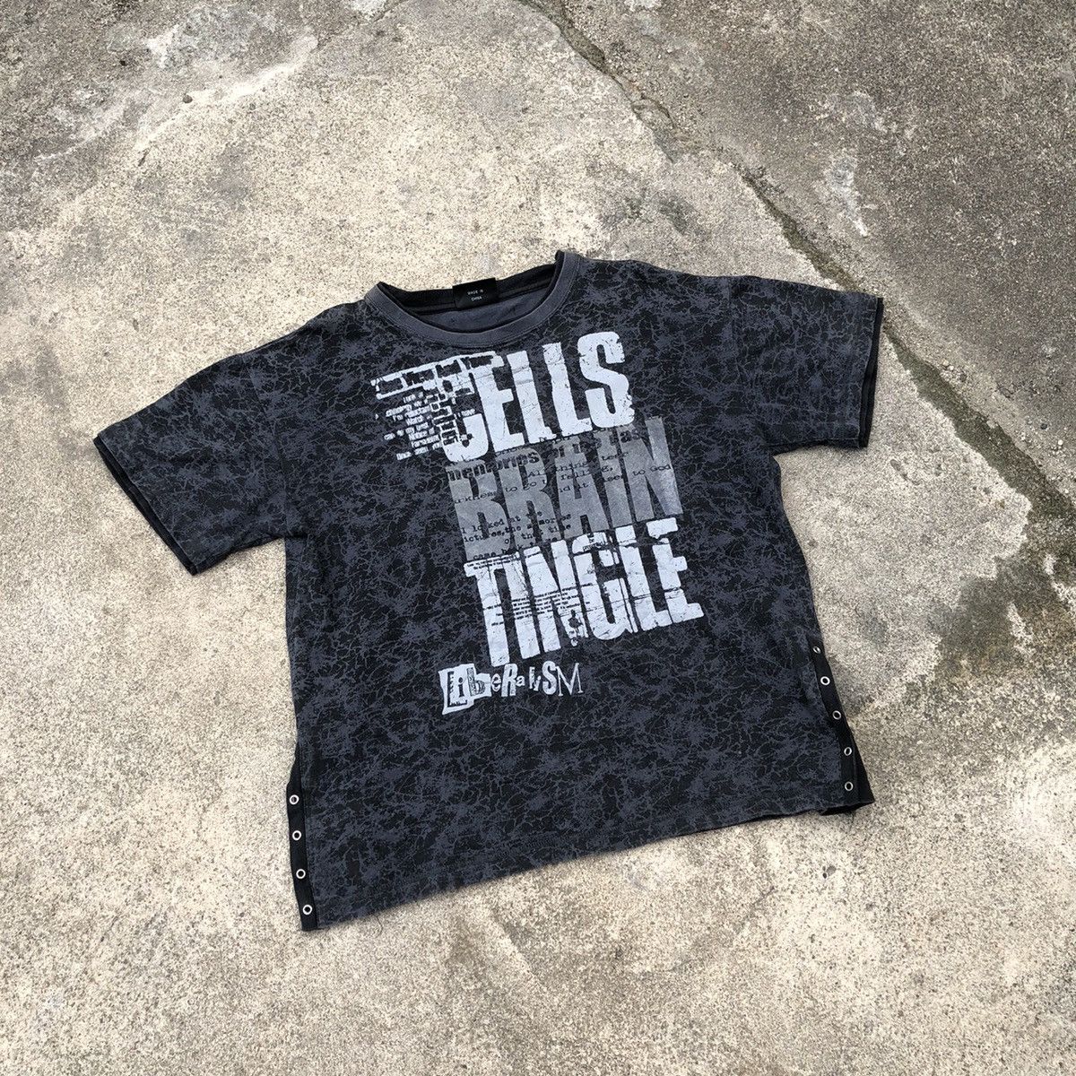 Japanese Brand × Vintage 🔥Sick🔥🇯🇵Slash Number Liberalism Sedi Styles Savage Punk Tee Size US L / EU 52-54 / 3 - 1 Thumbnail