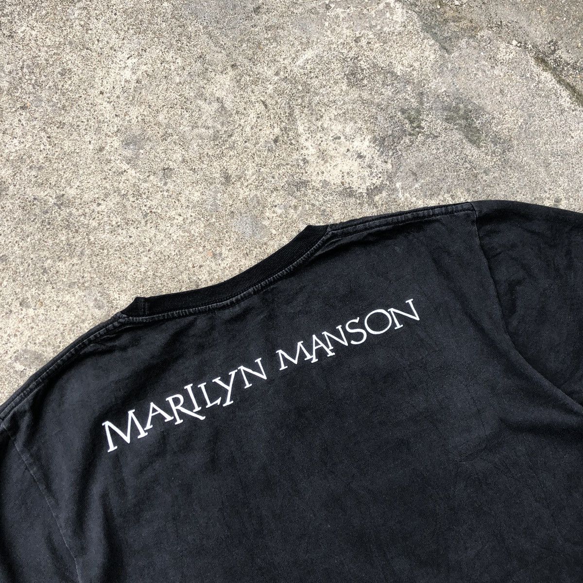 Band Tees × Marilyn Manson × Vintage 🔥Rare🔥Vintage Marilyn Manson Rap Tees Design Promo Metal Tee Size US L / EU 52-54 / 3 - 7 Thumbnail