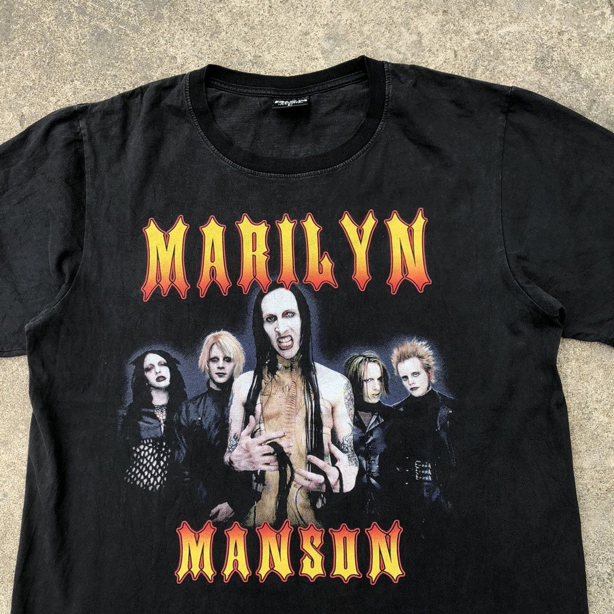 Band Tees × Marilyn Manson × Vintage 🔥Rare🔥Vintage Marilyn Manson Rap Tees Design Promo Metal Tee Size US L / EU 52-54 / 3 - 2 Thumbnail