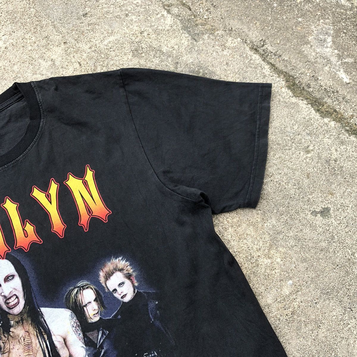 Band Tees × Marilyn Manson × Vintage 🔥Rare🔥Vintage Marilyn Manson Rap Tees Design Promo Metal Tee Size US L / EU 52-54 / 3 - 8 Thumbnail