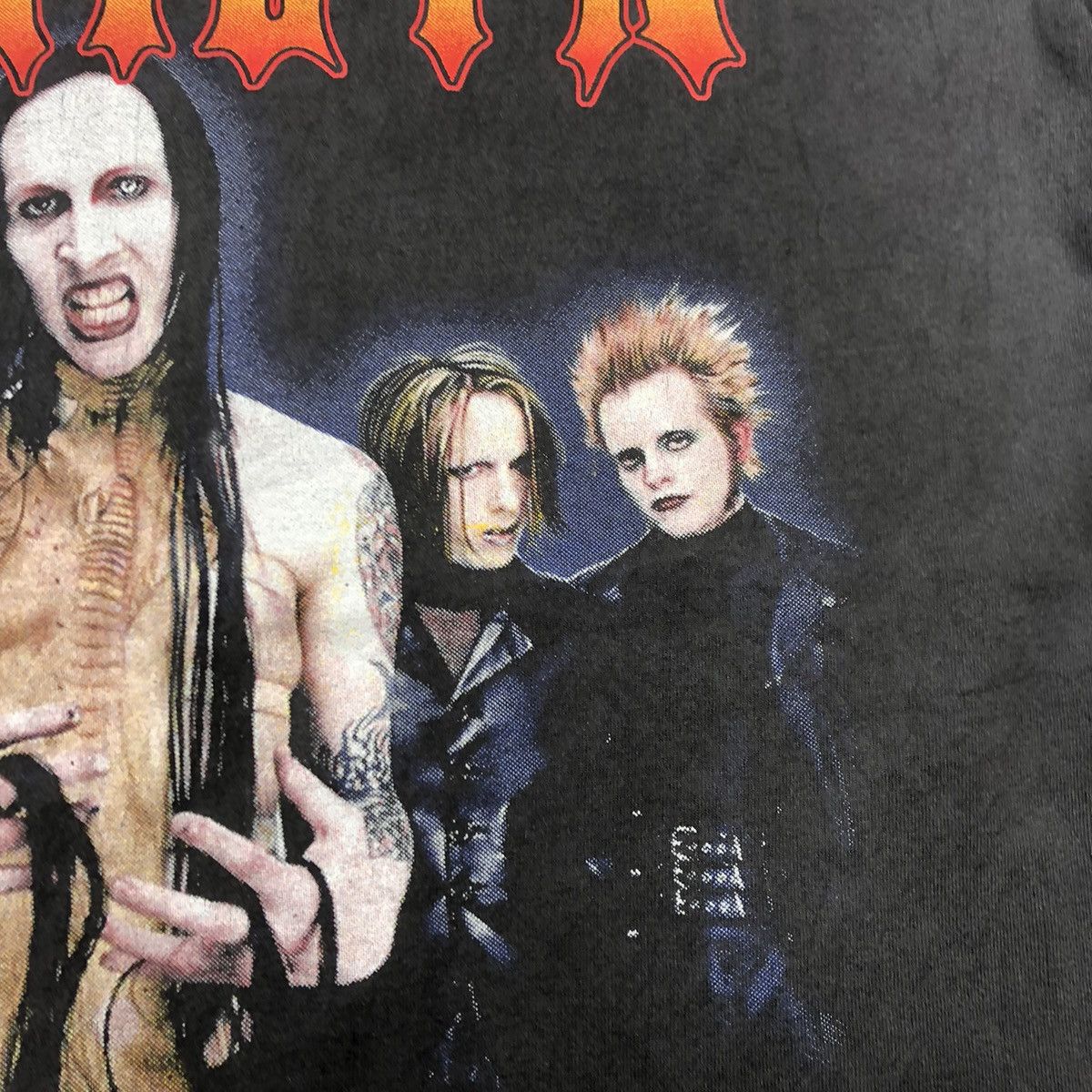 Band Tees × Marilyn Manson × Vintage 🔥Rare🔥Vintage Marilyn Manson Rap Tees Design Promo Metal Tee Size US L / EU 52-54 / 3 - 4 Thumbnail