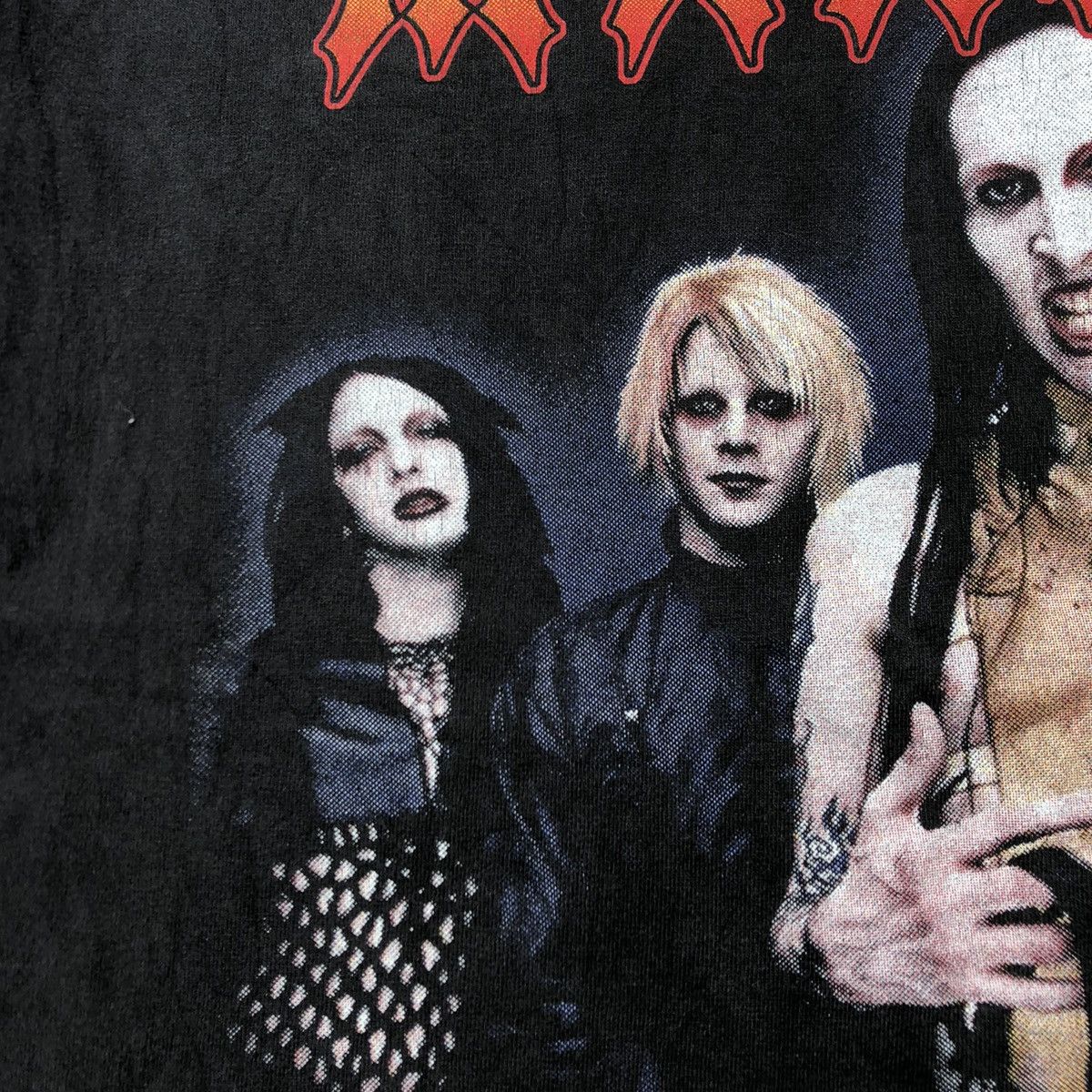 Band Tees × Marilyn Manson × Vintage 🔥Rare🔥Vintage Marilyn Manson Rap Tees Design Promo Metal Tee Size US L / EU 52-54 / 3 - 3 Thumbnail