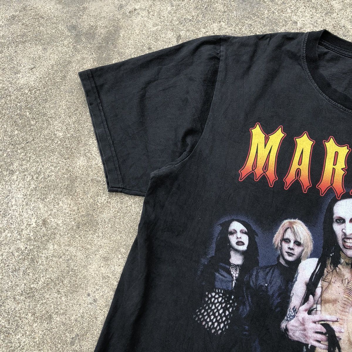 Band Tees × Marilyn Manson × Vintage 🔥Rare🔥Vintage Marilyn Manson Rap Tees Design Promo Metal Tee Size US L / EU 52-54 / 3 - 9 Thumbnail