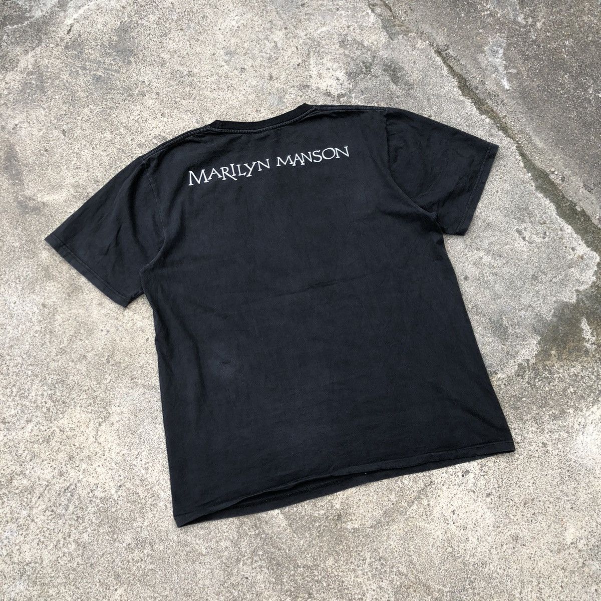 Band Tees × Marilyn Manson × Vintage 🔥Rare🔥Vintage Marilyn Manson Rap Tees Design Promo Metal Tee Size US L / EU 52-54 / 3 - 6 Thumbnail