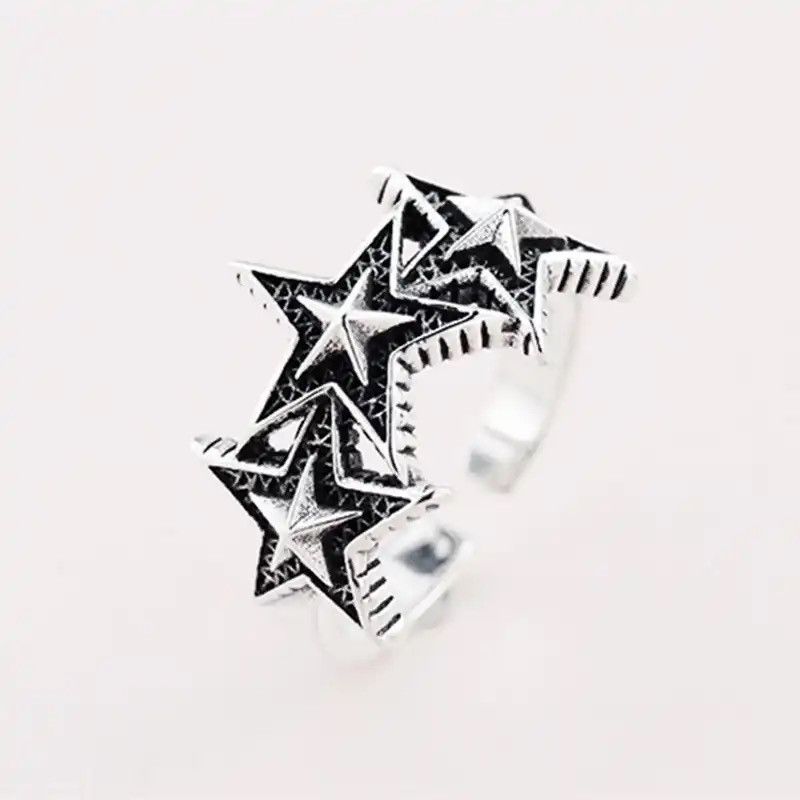 Vintage Three Star Ring🔥🔥🔥 Size ONE SIZE - 1 Thumbnail