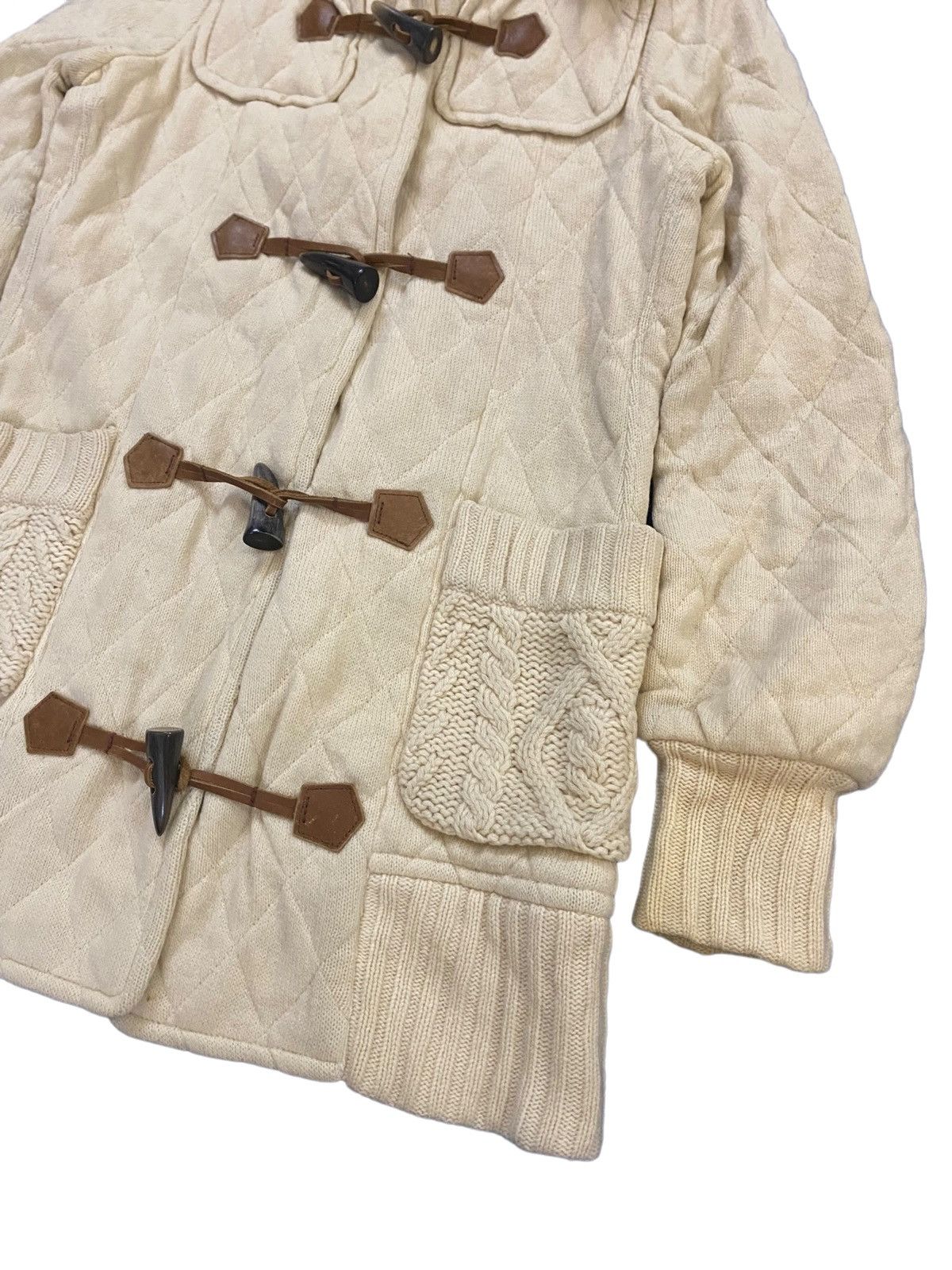 Burberry 💥Vintage Fur Burberry Novacheck Duffle Coat Jacket Size XS / US 0-2 / IT 36-38 - 4 Thumbnail