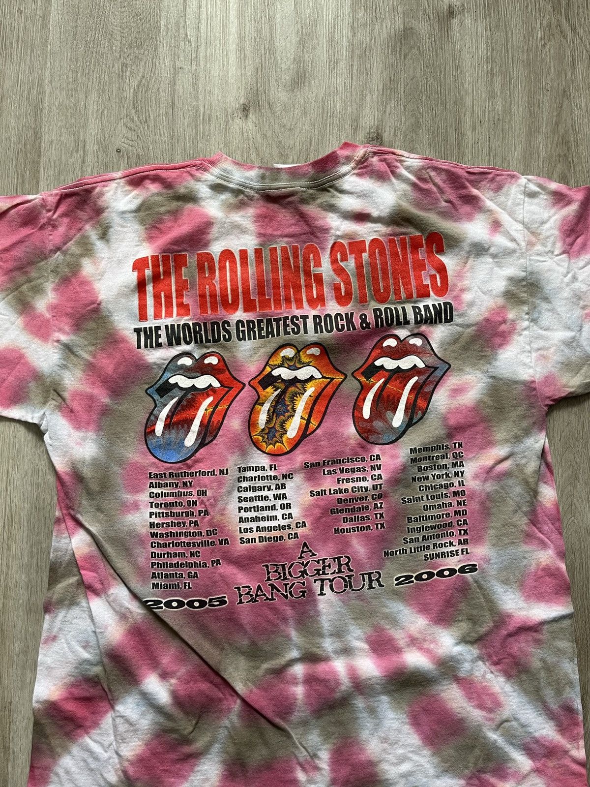 Vintage Vintage 2005-06 Rolling Stones A Bigger Bang Tour Shirt Size US XL / EU 56 / 4 - 20 Thumbnail