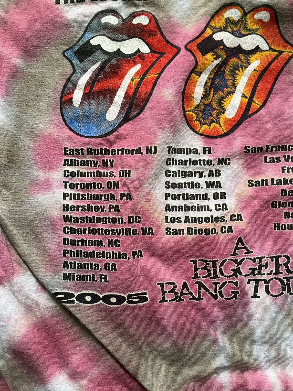 Vintage Vintage 2005-06 Rolling Stones A Bigger Bang Tour Shirt Size US XL / EU 56 / 4 - 17 Thumbnail