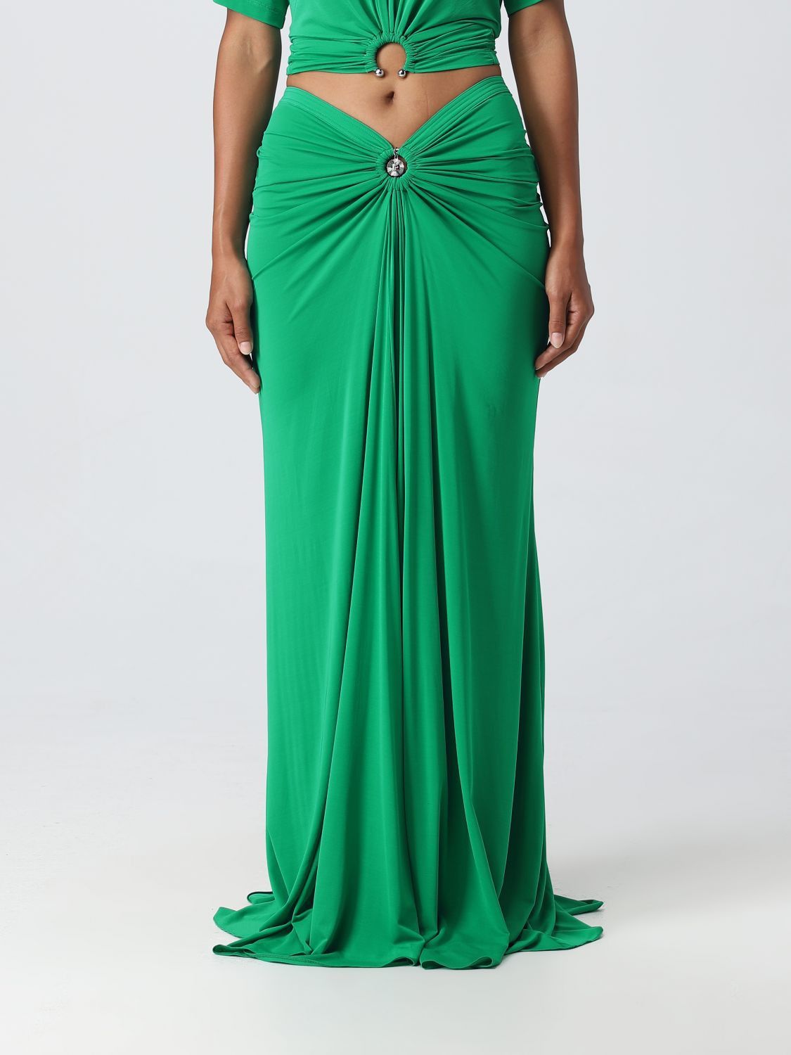 Paco Rabanne Skirt Woman Green