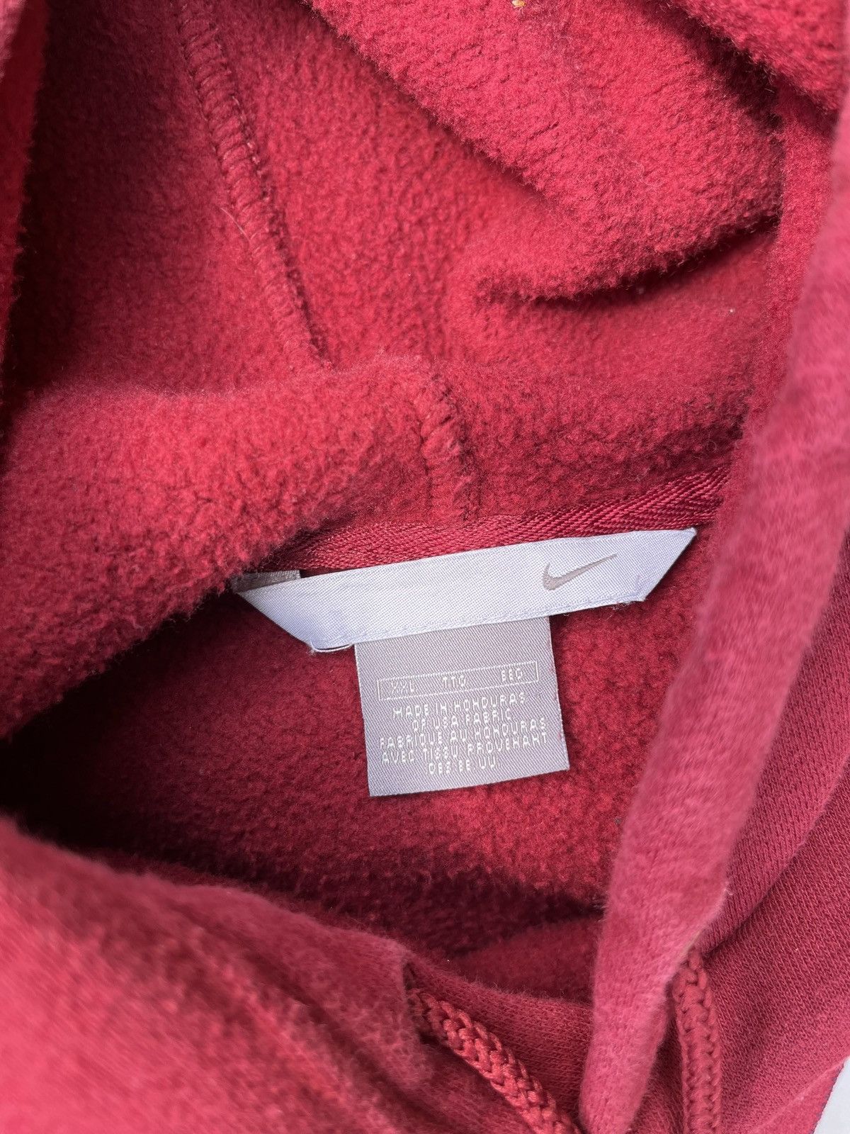 Nike Vintage Nike Center Swoosh Spell Out Hoodie Size US XXL / EU 58 / 5 - 3 Thumbnail