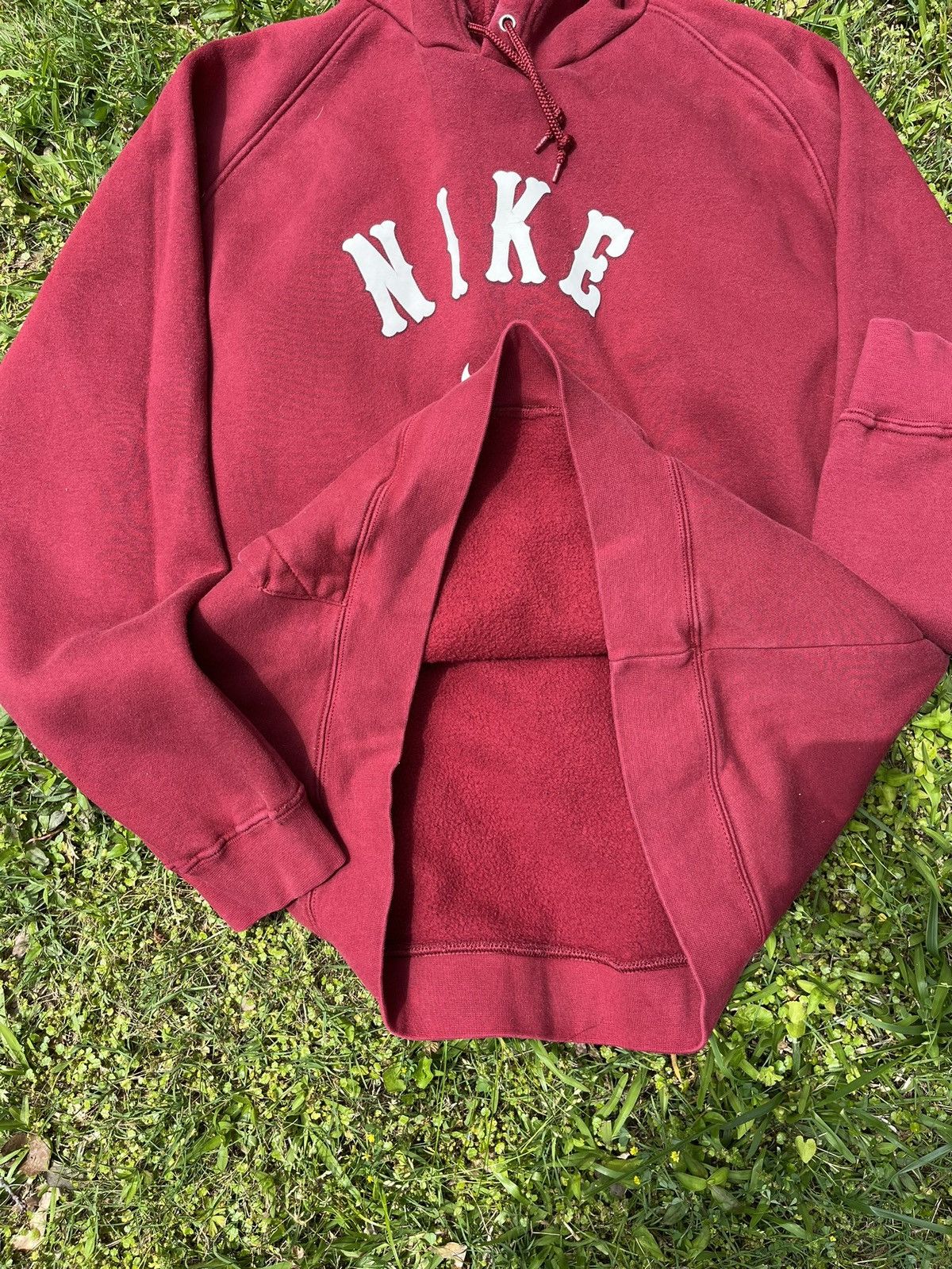 Nike Vintage Nike Center Swoosh Spell Out Hoodie Size US XXL / EU 58 / 5 - 6 Thumbnail