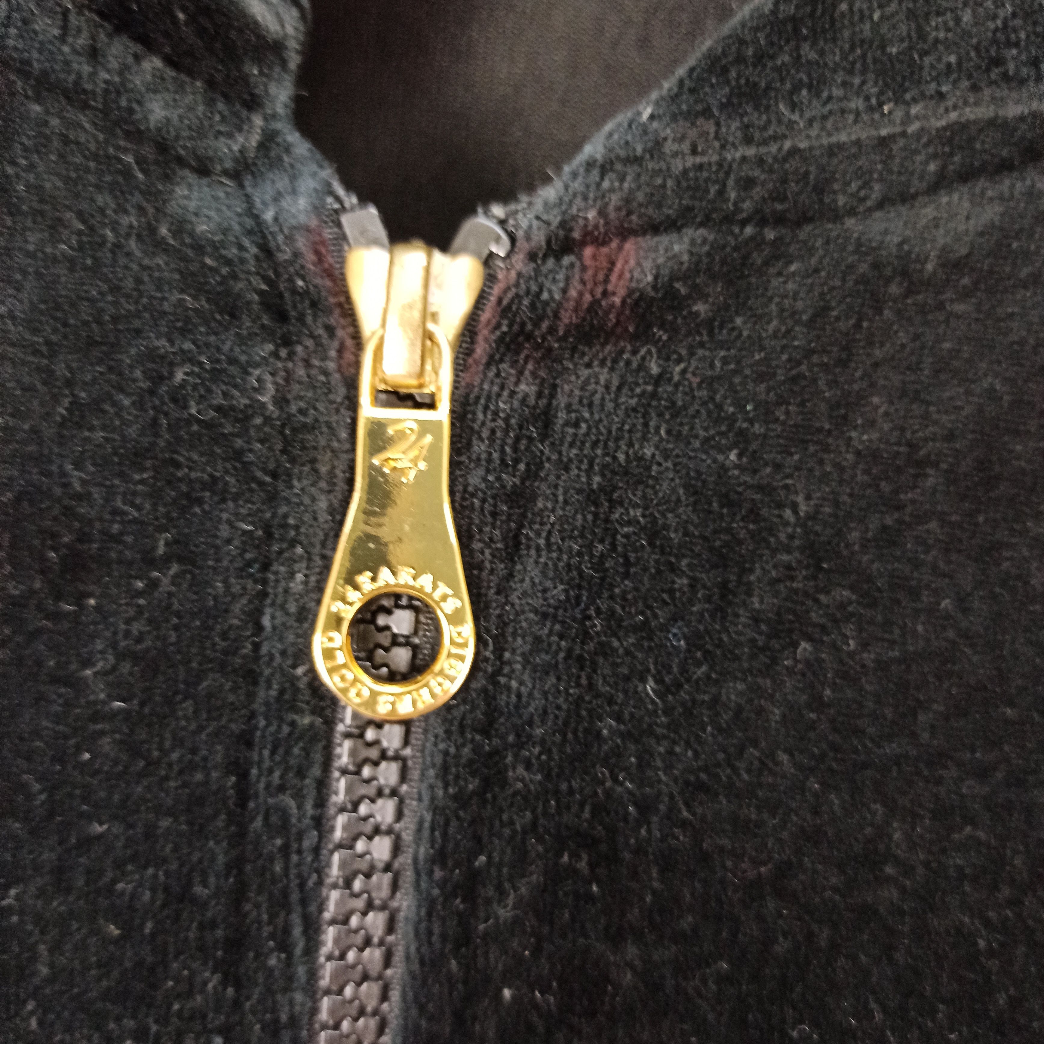 14th Addiction RARE 24 KARAT VELVET ZIPPER HOODIES TRIBE OF GOLD Size US L / EU 52-54 / 3 - 6 Thumbnail