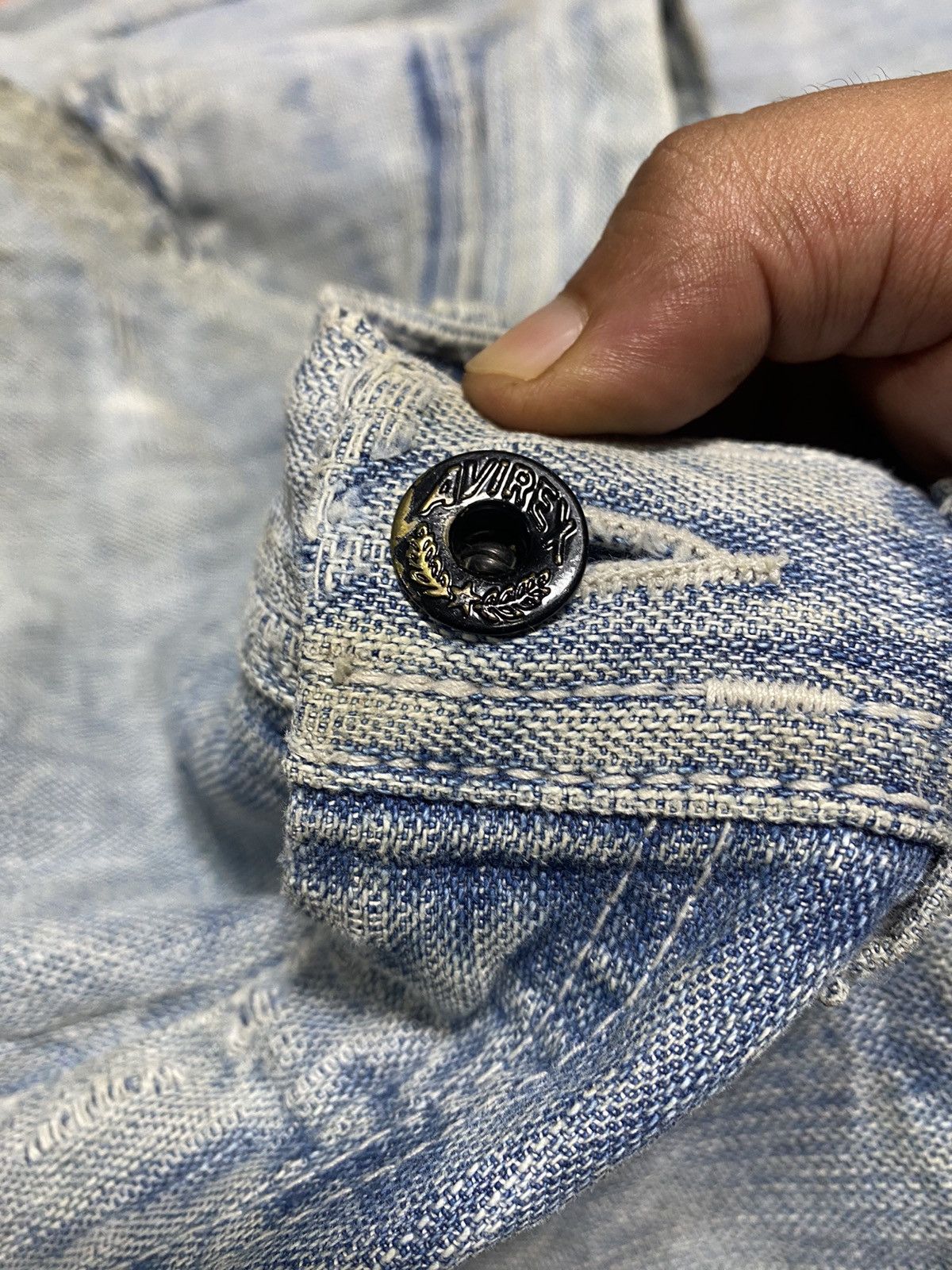 AVIREX FLIGHT DISTRESSED HERRINGBONE NO. 28-A6755