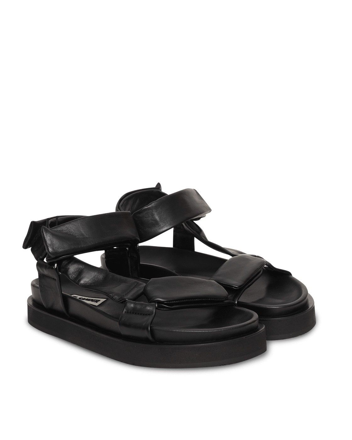 【Jil Sander】Platform Sandals Black Jil Sander Black Flatform Sandals Jil Sander