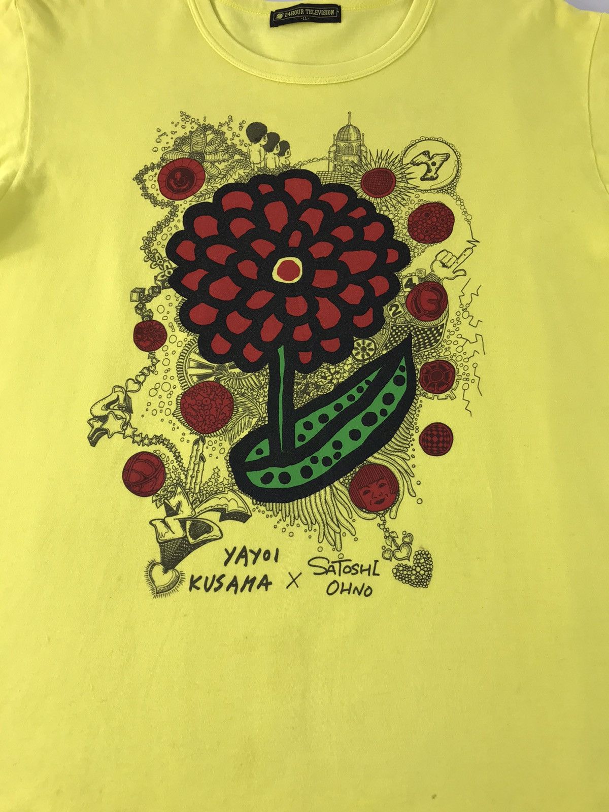 Japanese Brand Vintage 24Hour Television Yayoi Kusama X Satoshi Ohno Tee Size US L / EU 52-54 / 3 - 3 Thumbnail